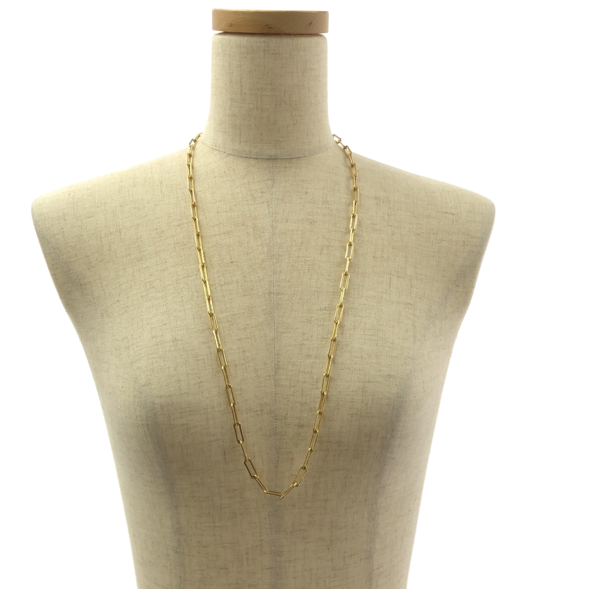 Gabriela Artigas / ガブリエラアルティガス FINE RECTANGULAR LINK CHAIN NECKLACE WITH TUSK CLASP レクタンギュラー リンク チェーン ネックレス