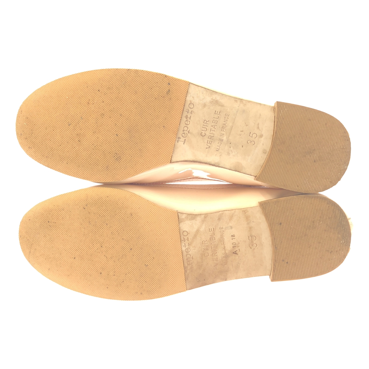 repetto / レペット レザー リボン フラット バレエシューズ