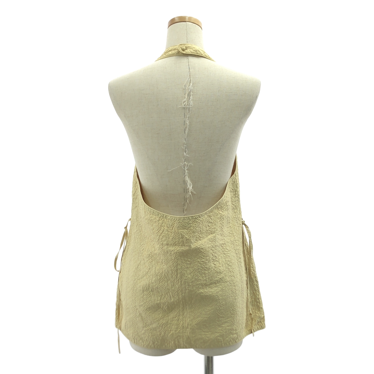 ISSEY MIYAKE / イッセイミヤケ ASHA BY MDS アシャ バイ エムディーエス / シルク ホルターネック ロングベスト