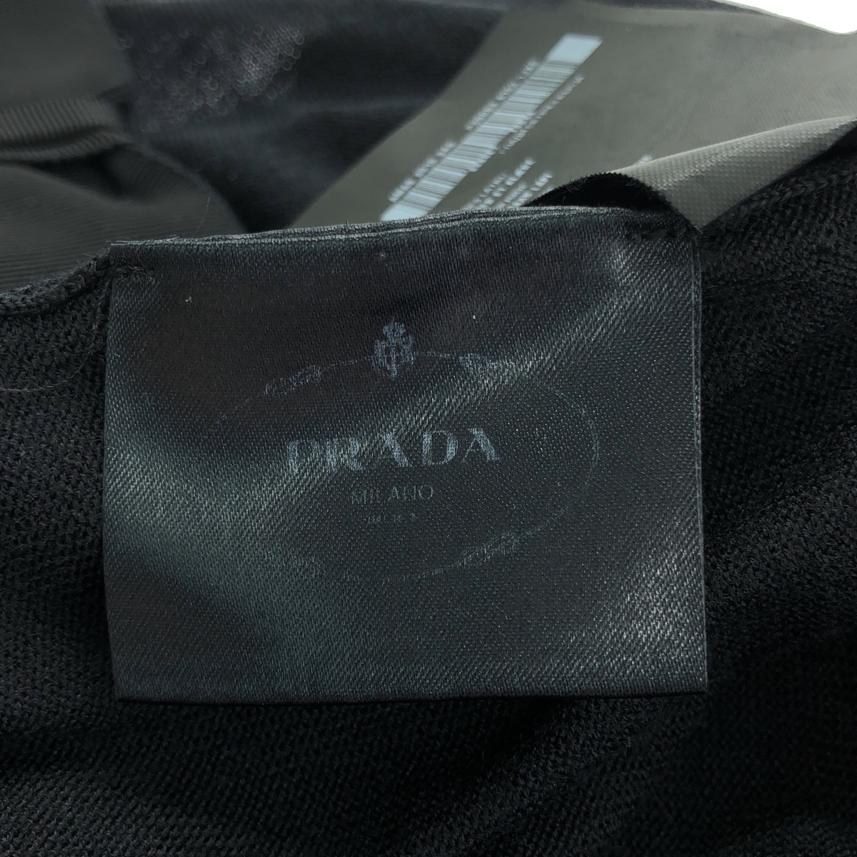 PRADA / プラダ ウール シルク リボン ニットカーディガン