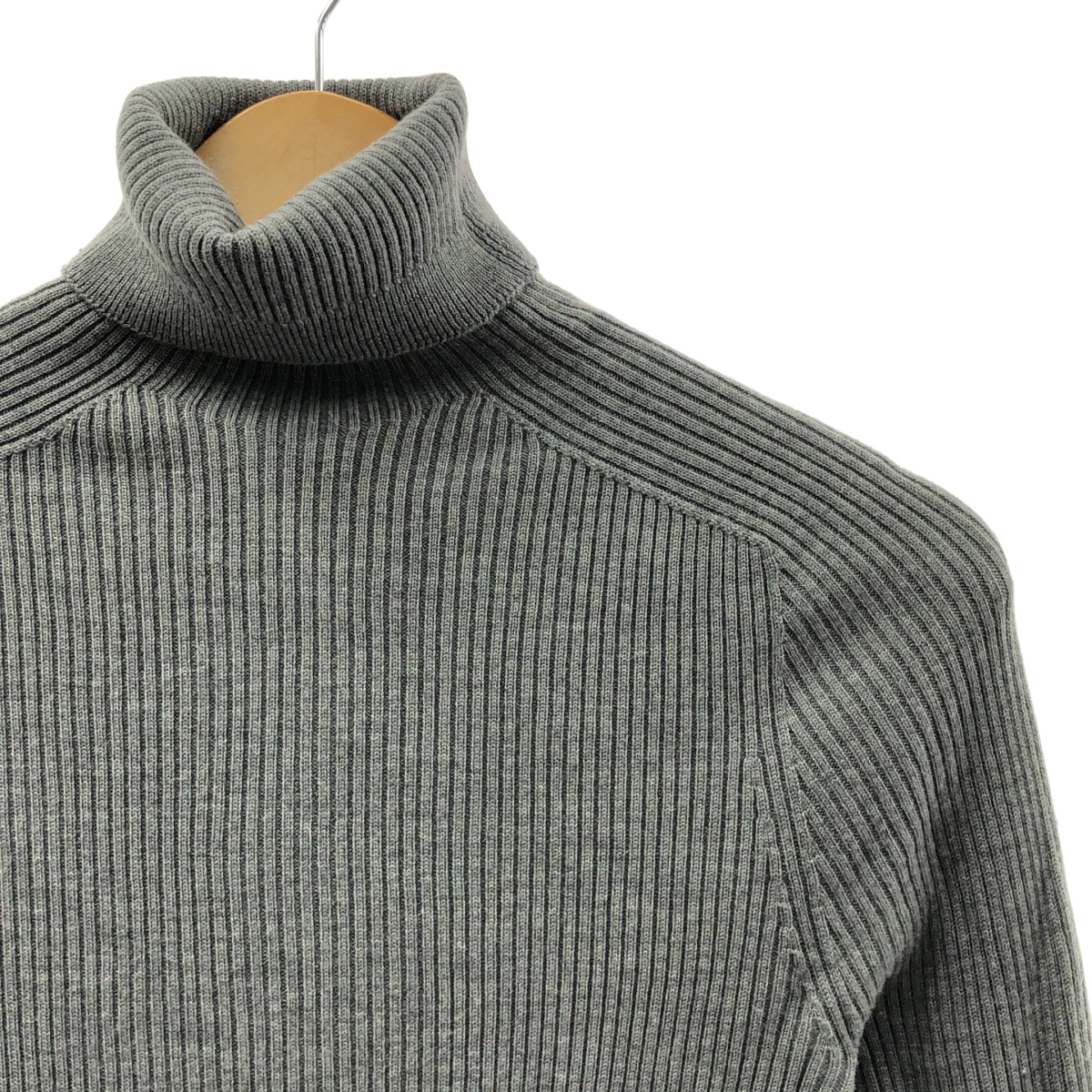 UNION LAUNCH / ユニオンランチ リブ タートルネック ニット