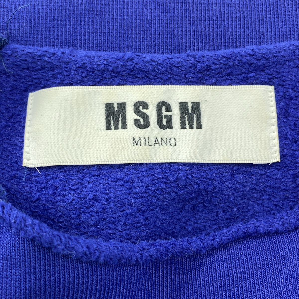 MSGM / エムエスジーエム カットオフ ラグラン スウェット