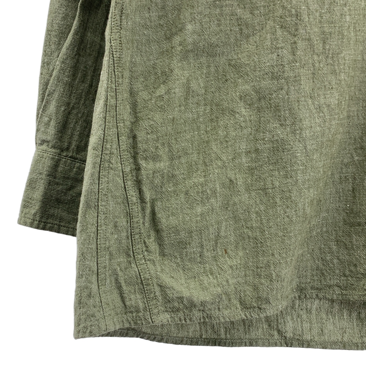 MHL. / エムエイチエルマーガレットハウエル COTTON LINEN CHAMBRAY コットン リネン バンドカラーシャツ