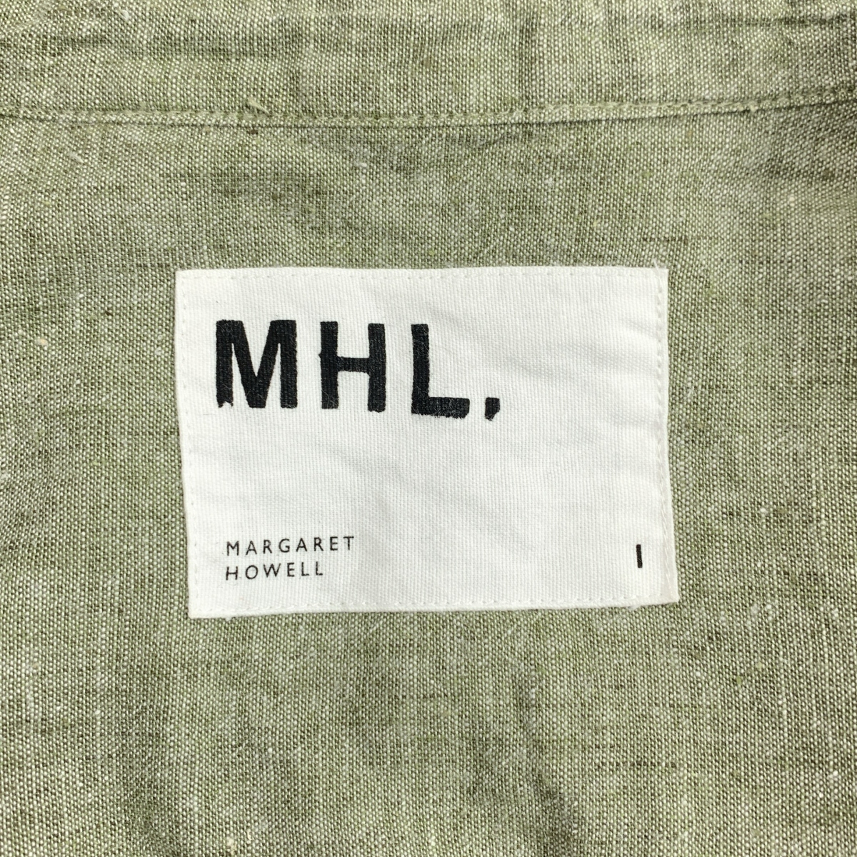 MHL. / エムエイチエルマーガレットハウエル COTTON LINEN CHAMBRAY コットン リネン バンドカラーシャツ