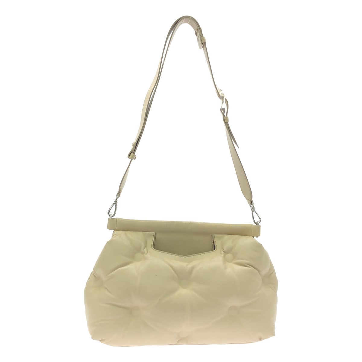 Maison Margiela / メゾンマルジェラ Glam Slam / グラムスラム S56WG0177 2way ショルダー付き レザー ハンドバッグ / ポーチ着脱可