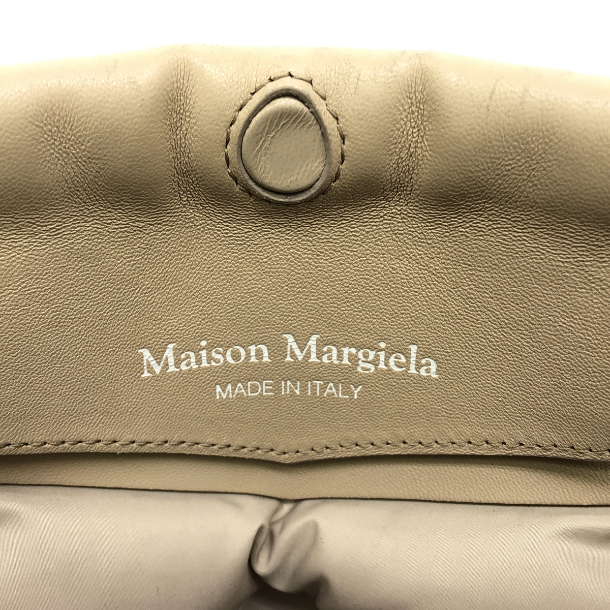 Maison Margiela / メゾンマルジェラ Glam Slam / グラムスラム S56WG0177 2way ショルダー付き レザー ハンドバッグ / ポーチ着脱可