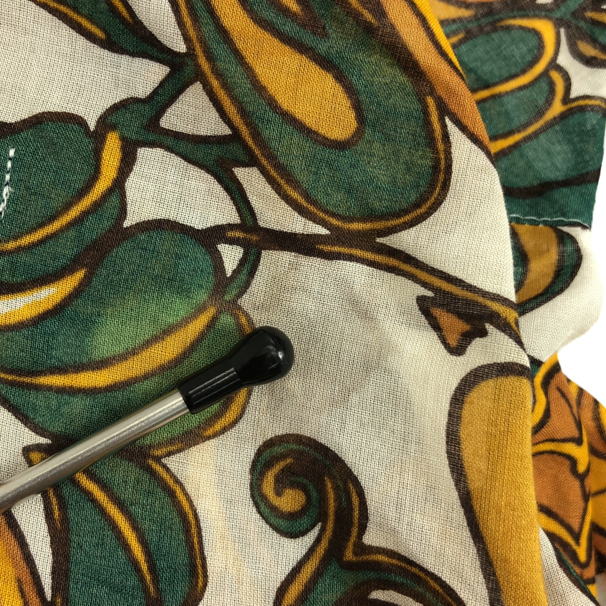 JUNYA WATANABE COMME des GARCONS / ジュンヤワタナベ コットン 総柄 フリルスリーブ ブラウス