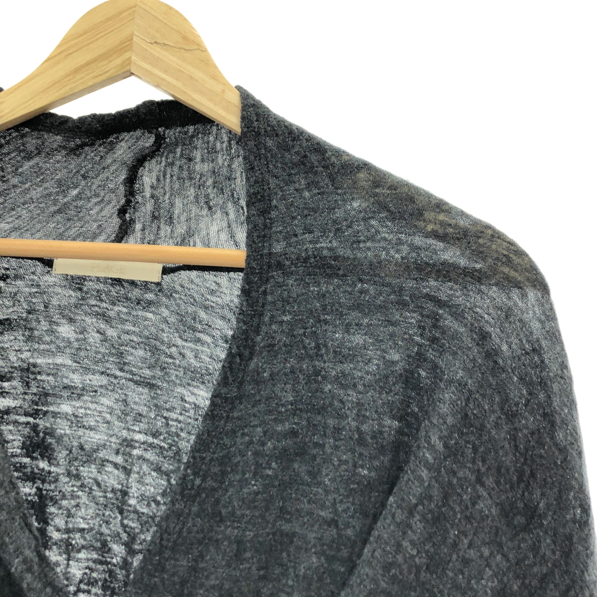 Plage / プラージュ ウール カシュクールネック クロップドニット