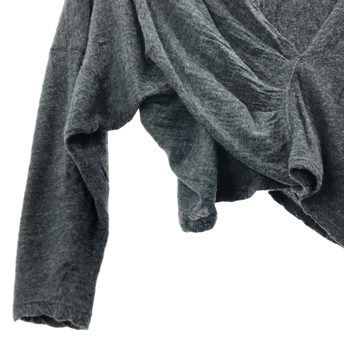 Plage / プラージュ ウール カシュクールネック クロップドニット