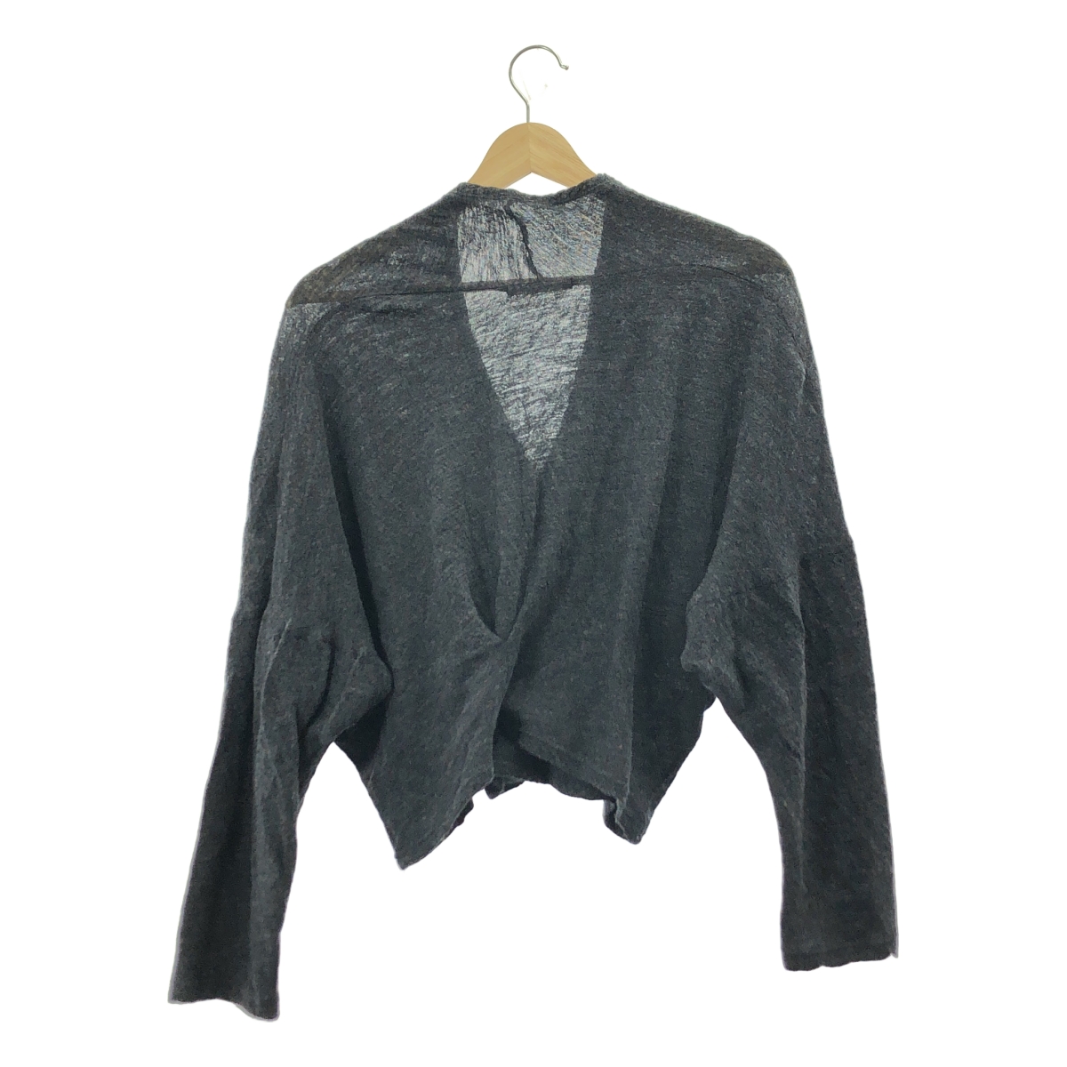 Plage / プラージュ ウール カシュクールネック クロップドニット