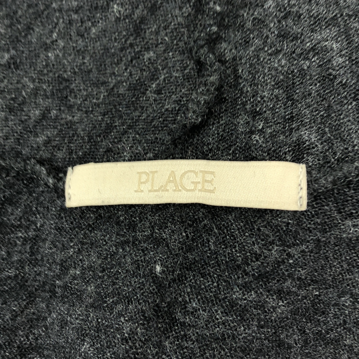 Plage / プラージュ ウール カシュクールネック クロップドニット