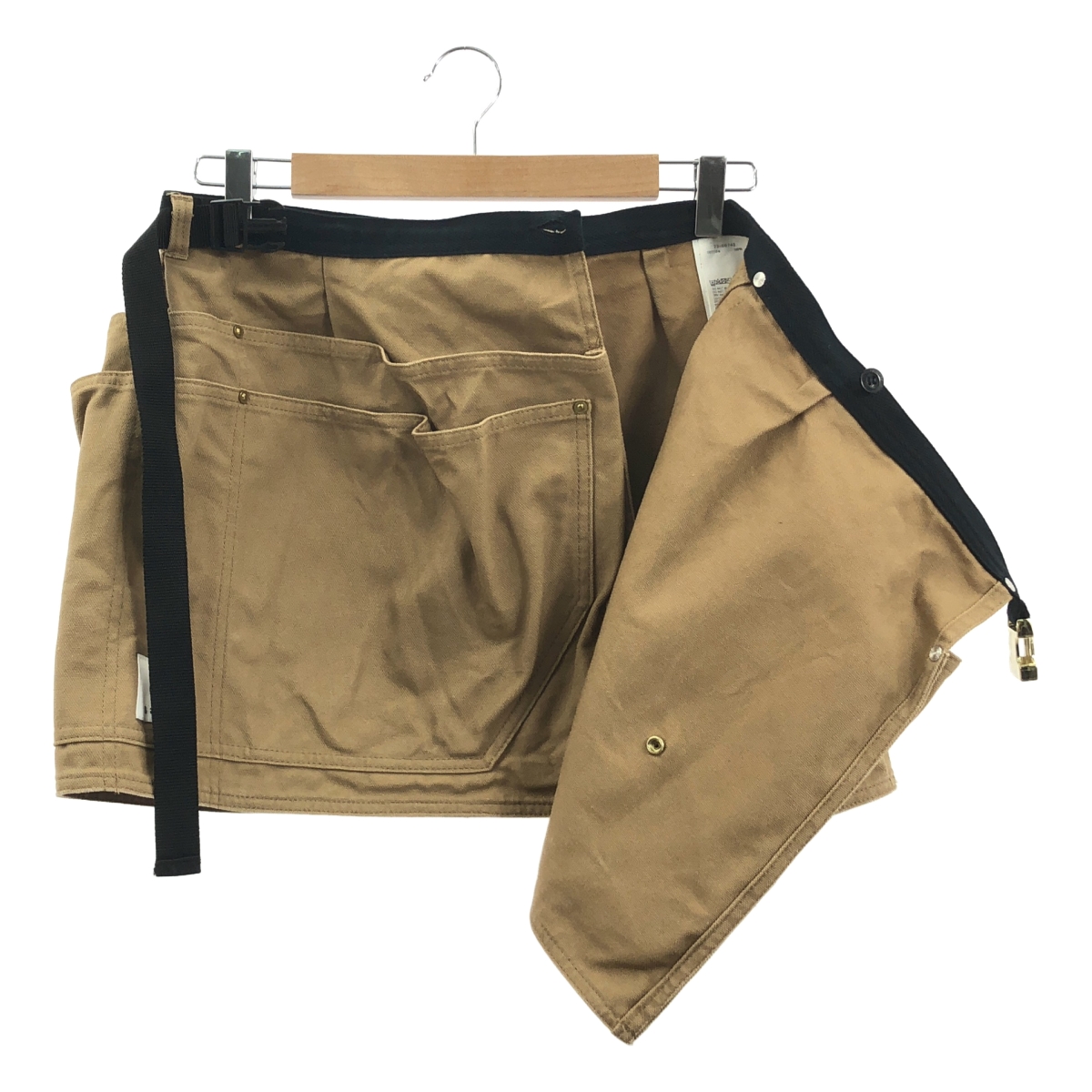 sacai / サカイ × carhartt / カーハート ロゴ ダック地 ベルテッド ラップスカート