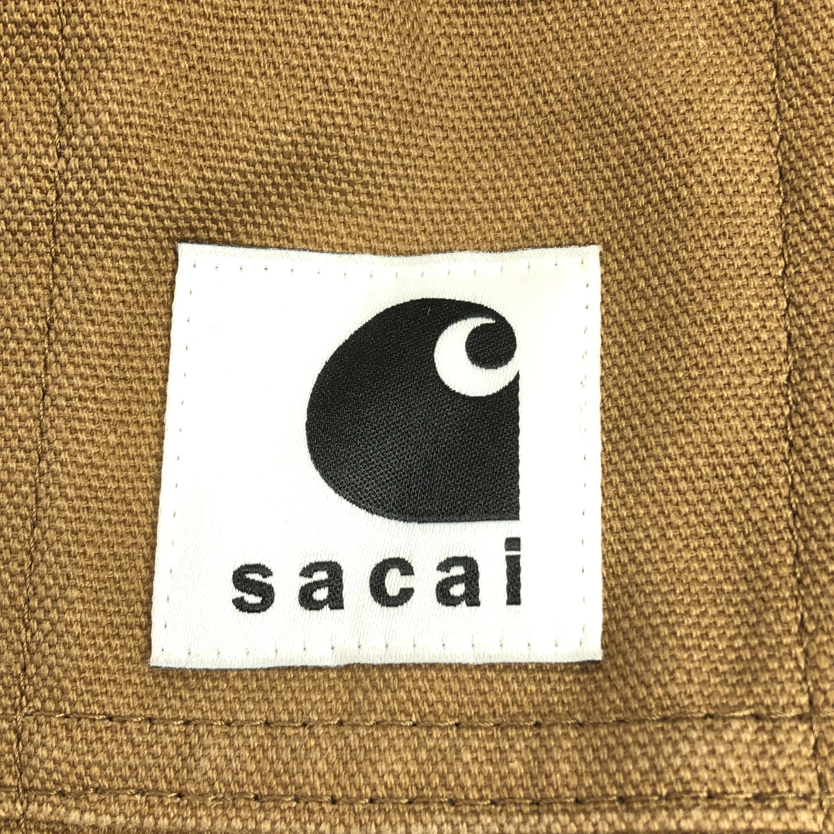 sacai / サカイ × carhartt / カーハート ロゴ ダック地 ベルテッド ラップスカート