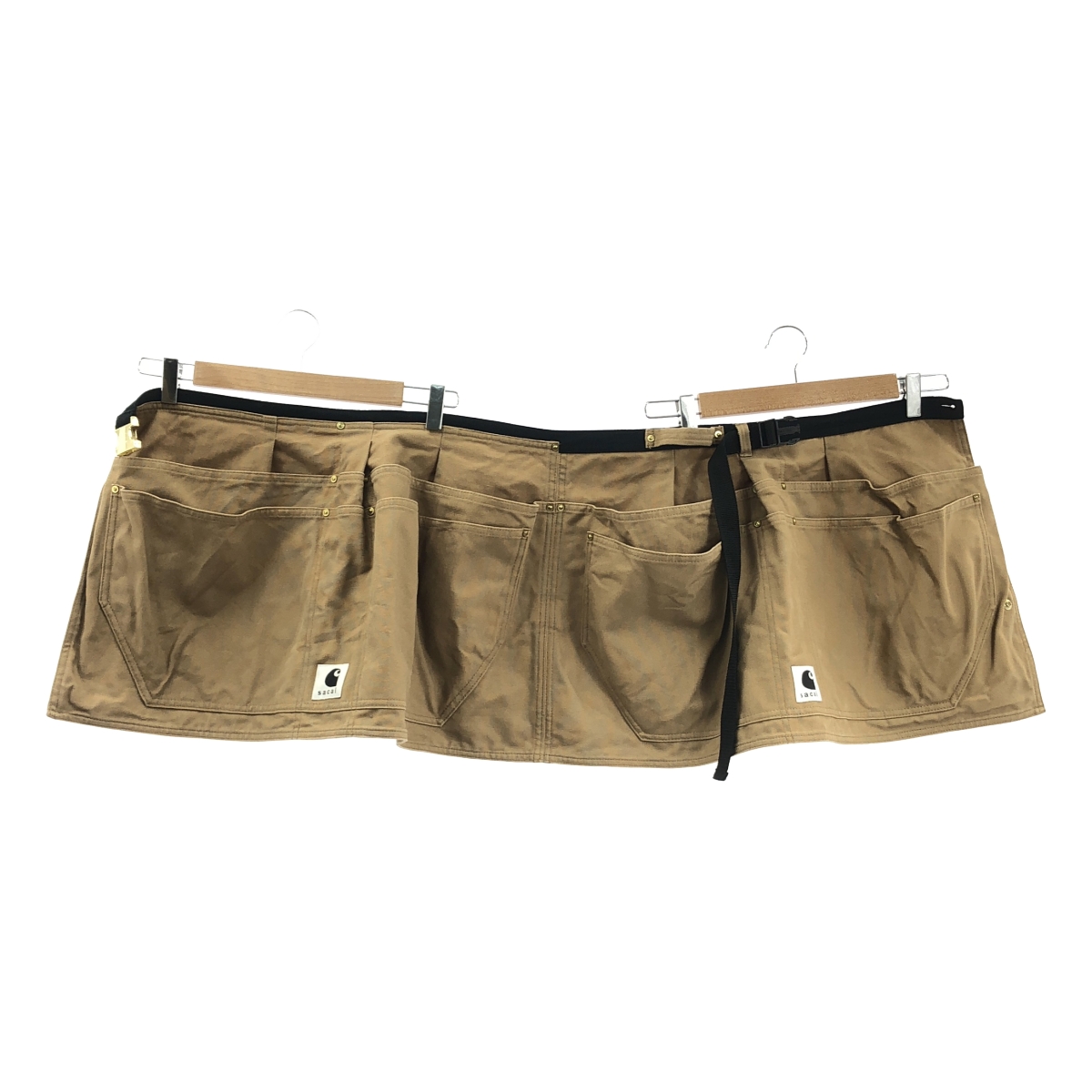 sacai / サカイ × carhartt / カーハート ロゴ ダック地 ベルテッド ラップスカート