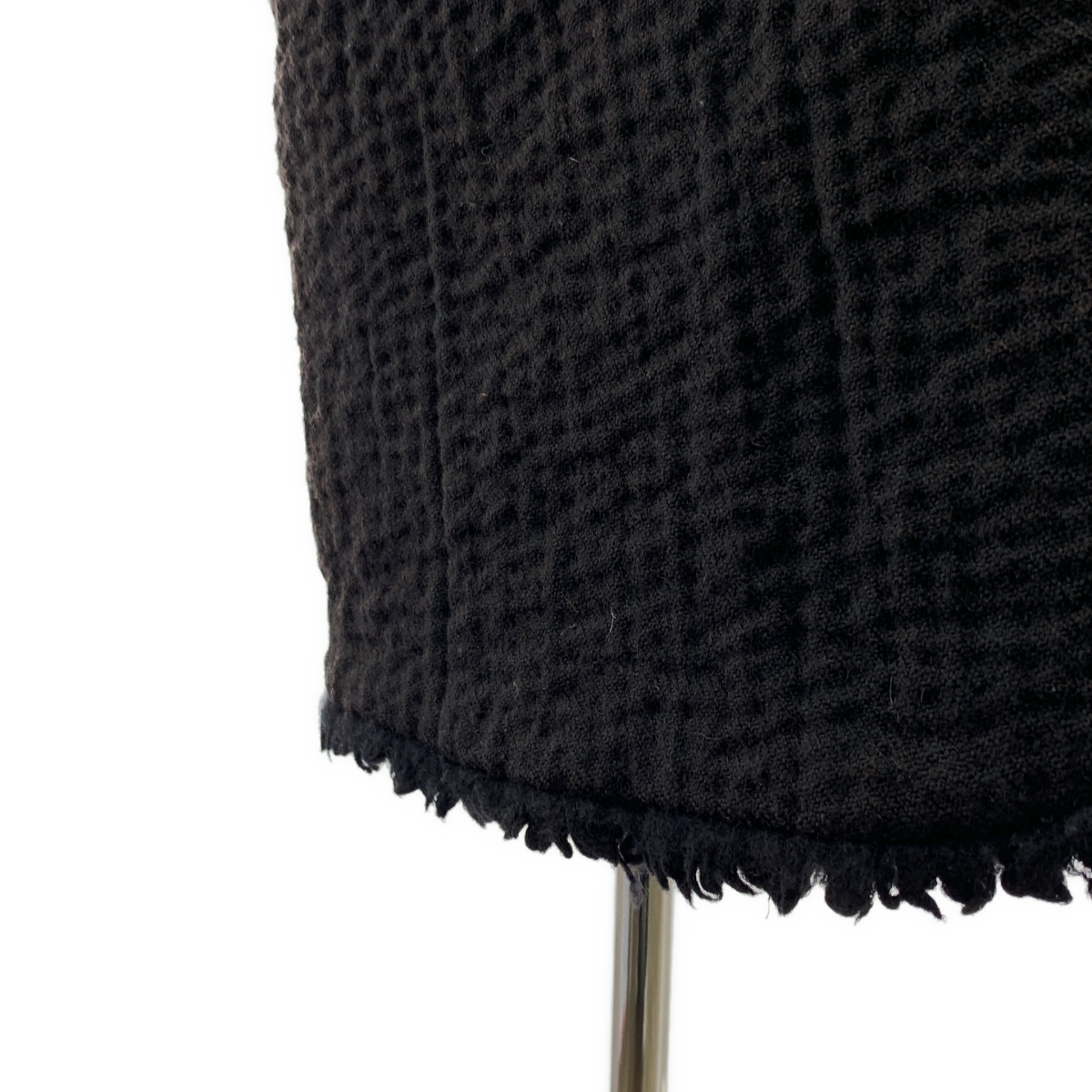 HaaT ISSEY MIYAKE / ハートイッセイミヤケ ウール 刺し子 フリンジ ロング コート