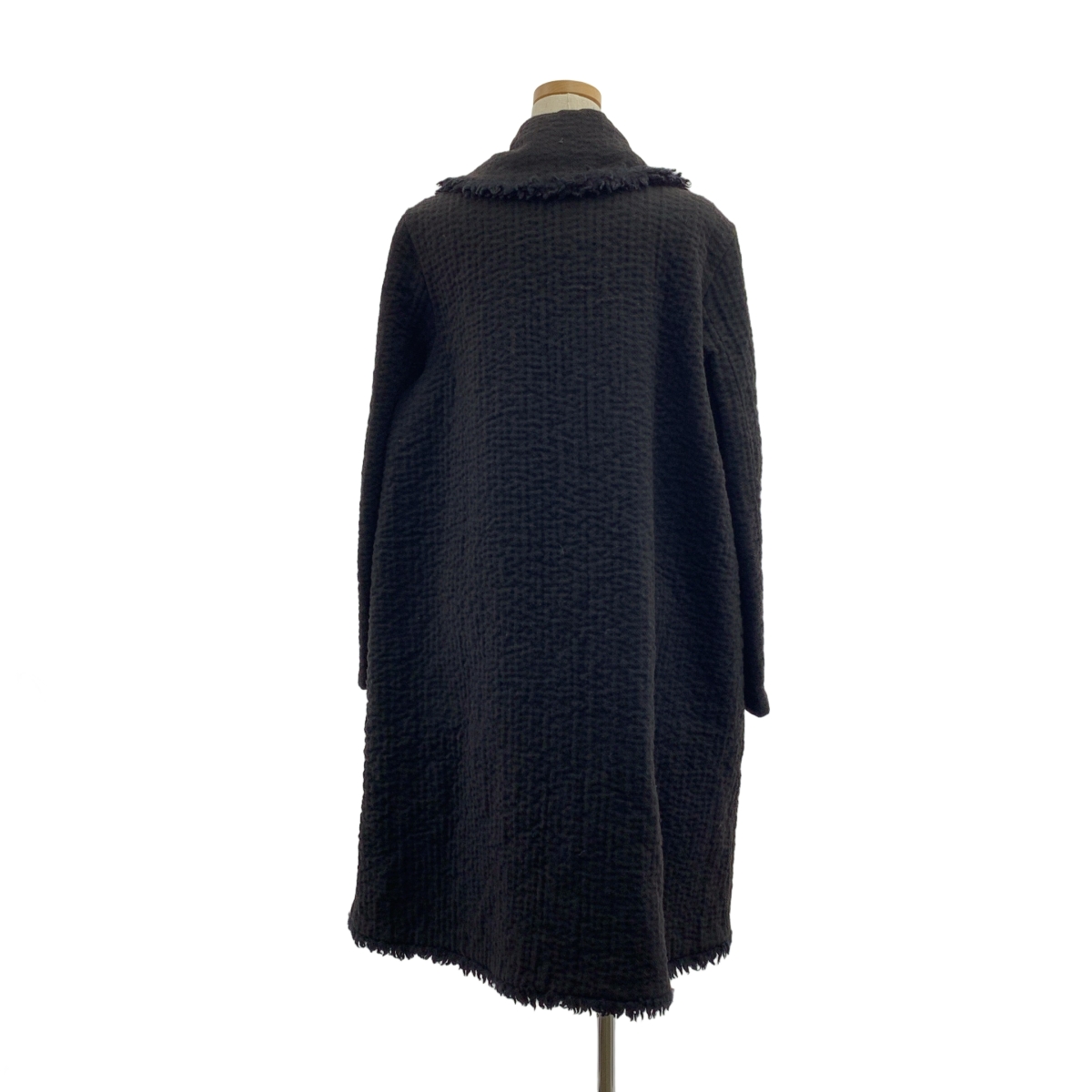 HaaT ISSEY MIYAKE / ハートイッセイミヤケ ウール 刺し子 フリンジ ロング コート