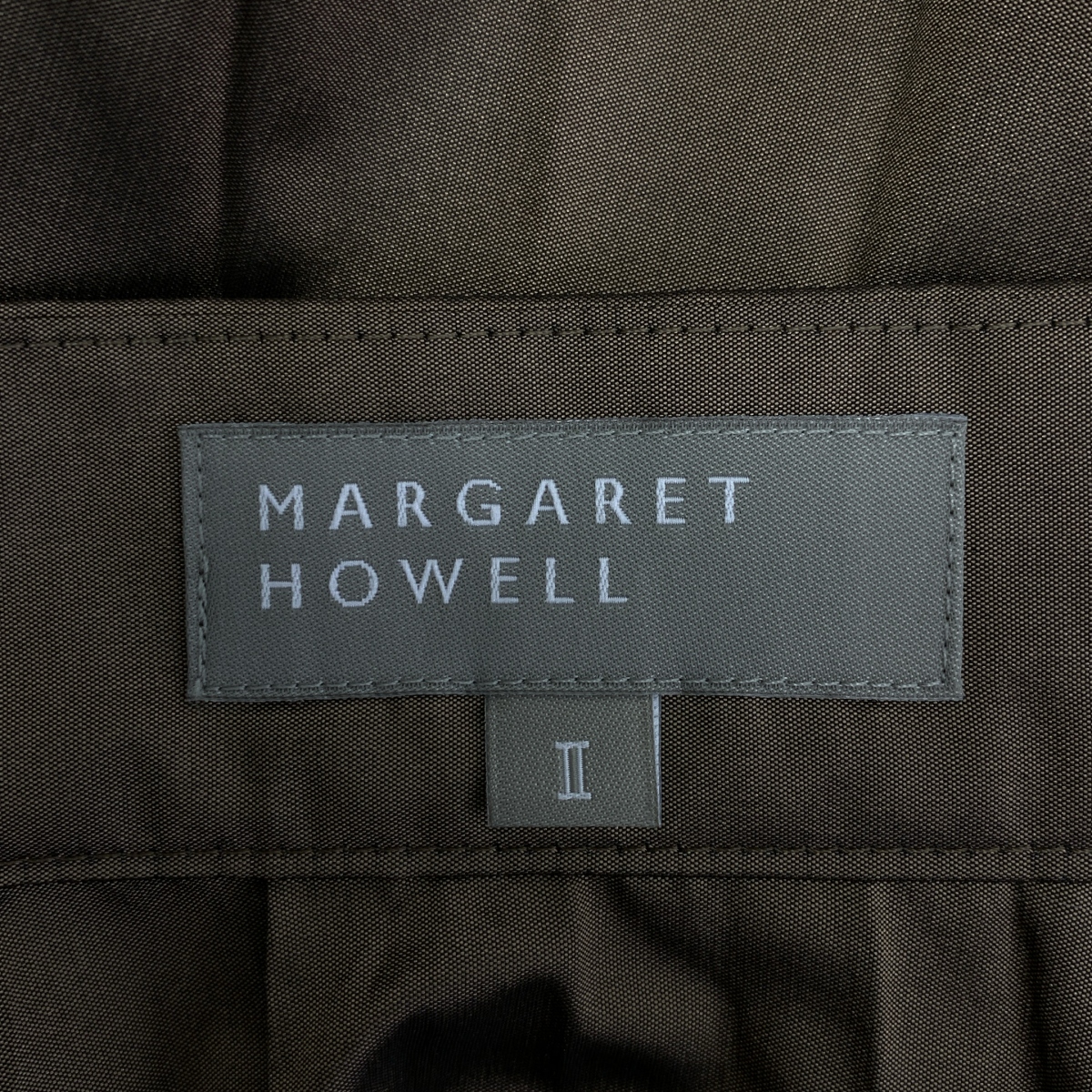 MARGARET HOWELL / マーガレットハウエル ポリエステル シルク アコーディオン プリーツスカート