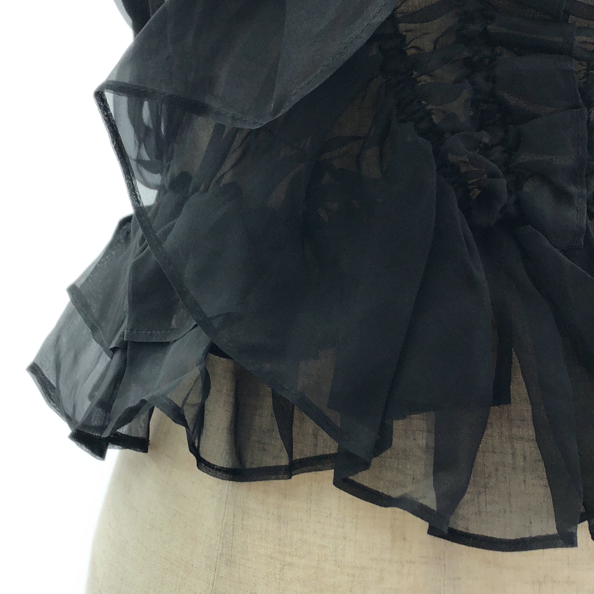 Cecilie Bahnsen / セシリーバンセン バックリボン フリル ノースリーブ ブラウス