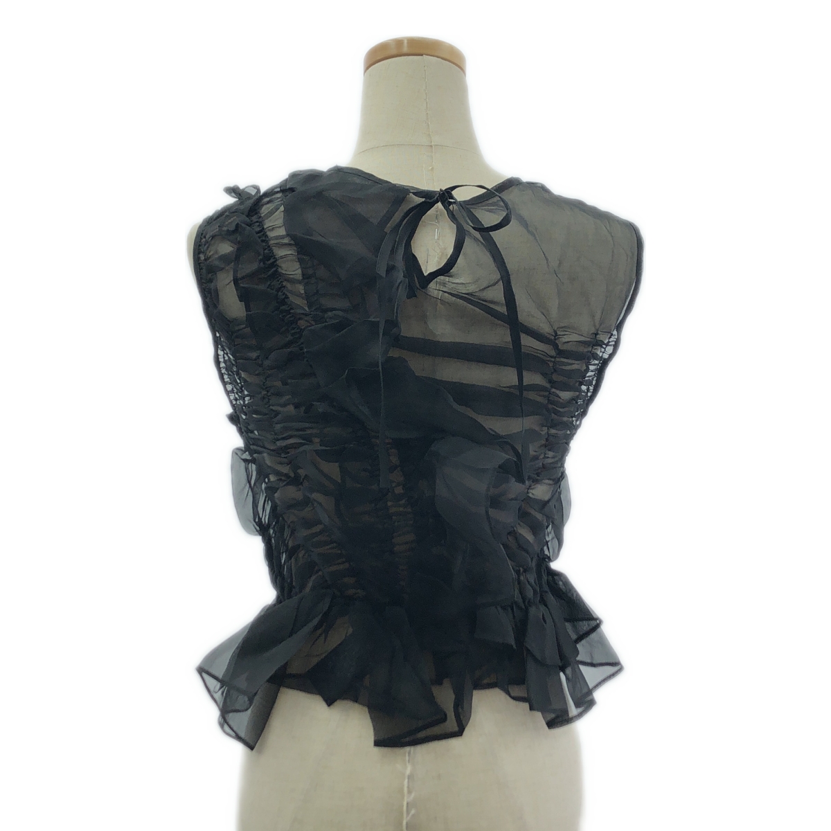 Cecilie Bahnsen / セシリーバンセン バックリボン フリル ノースリーブ ブラウス