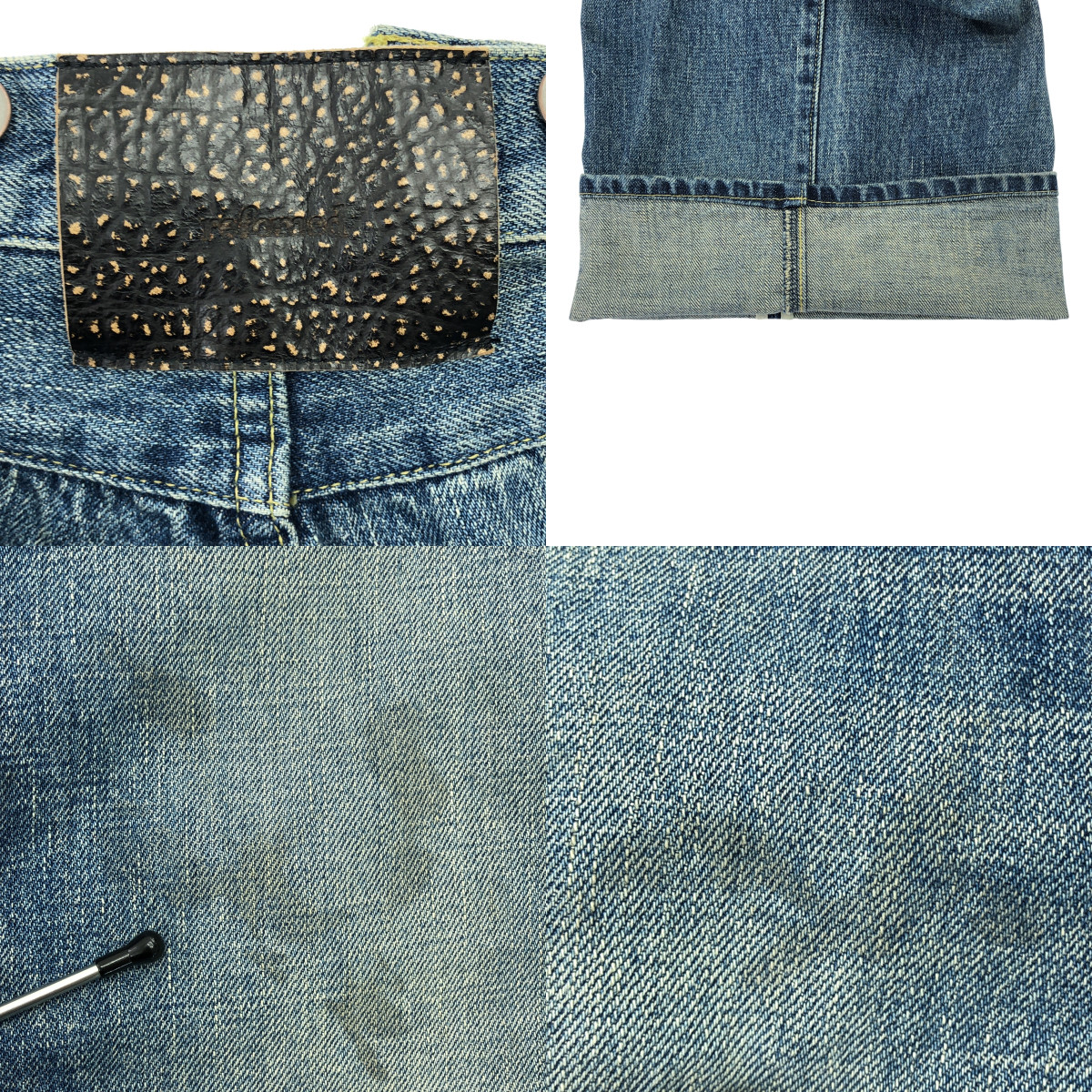 その他 RIGHT HANDED DENIM PANTS USED ユーズド加工 デニムパンツ