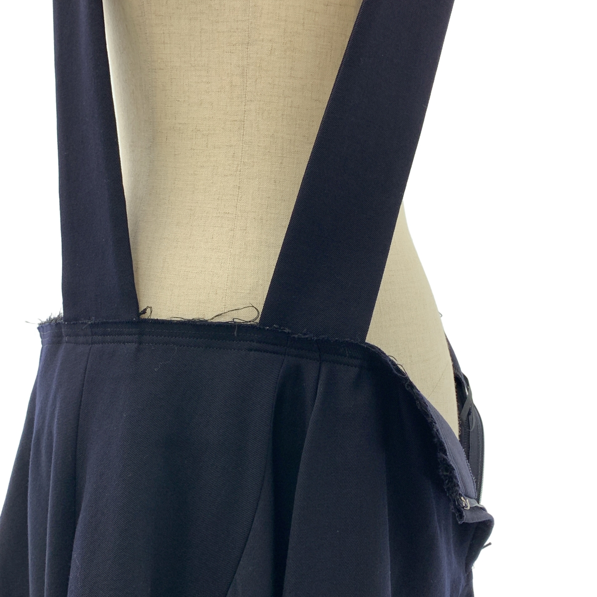 COMME des GARCONS COMME des GARCONS / コムコム 裁切加工 ウール 吊りロング スカート