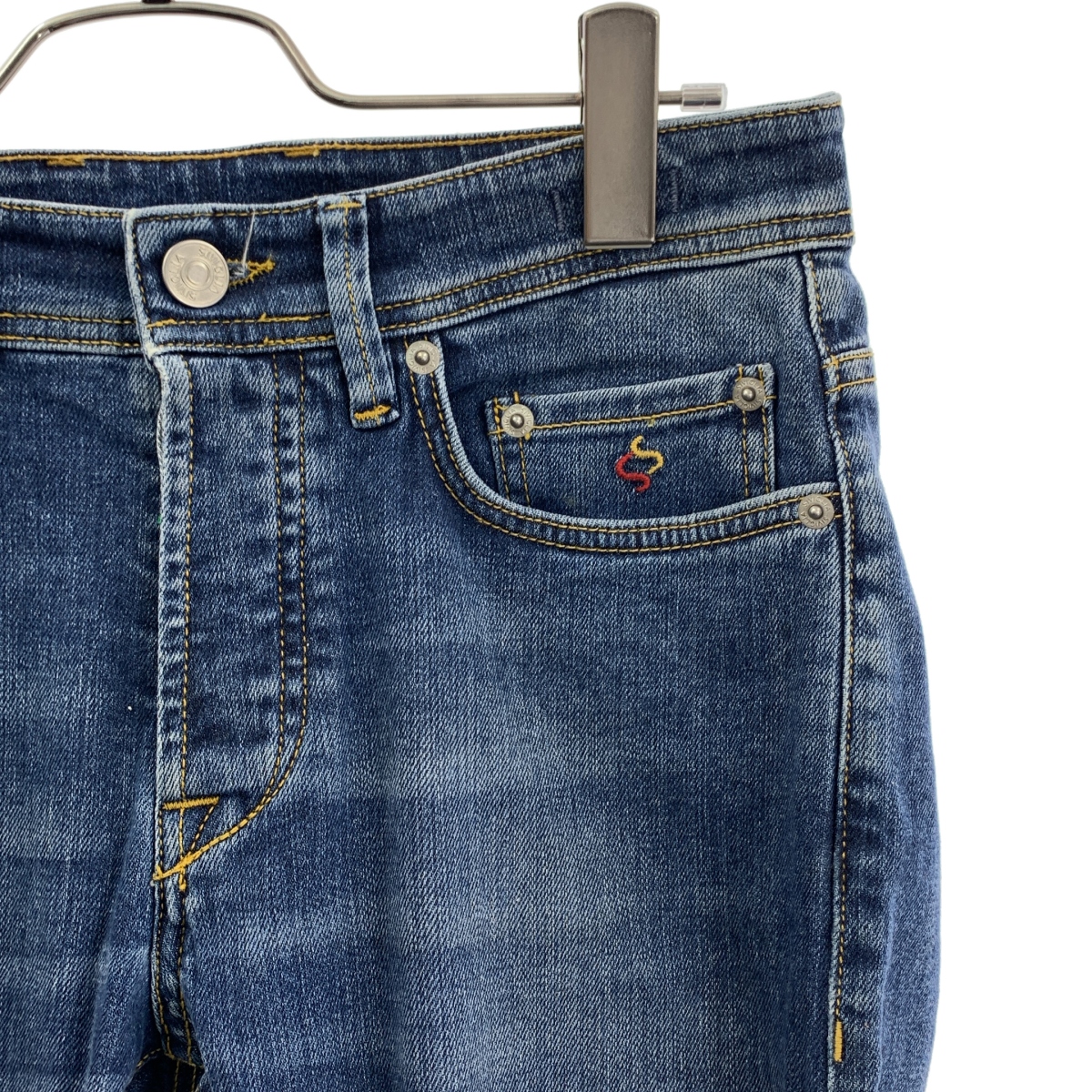 SIVIGLIA / シビリア REGULAR FIT / DENIM Core / ロゴレザーパッチ デニムパンツ