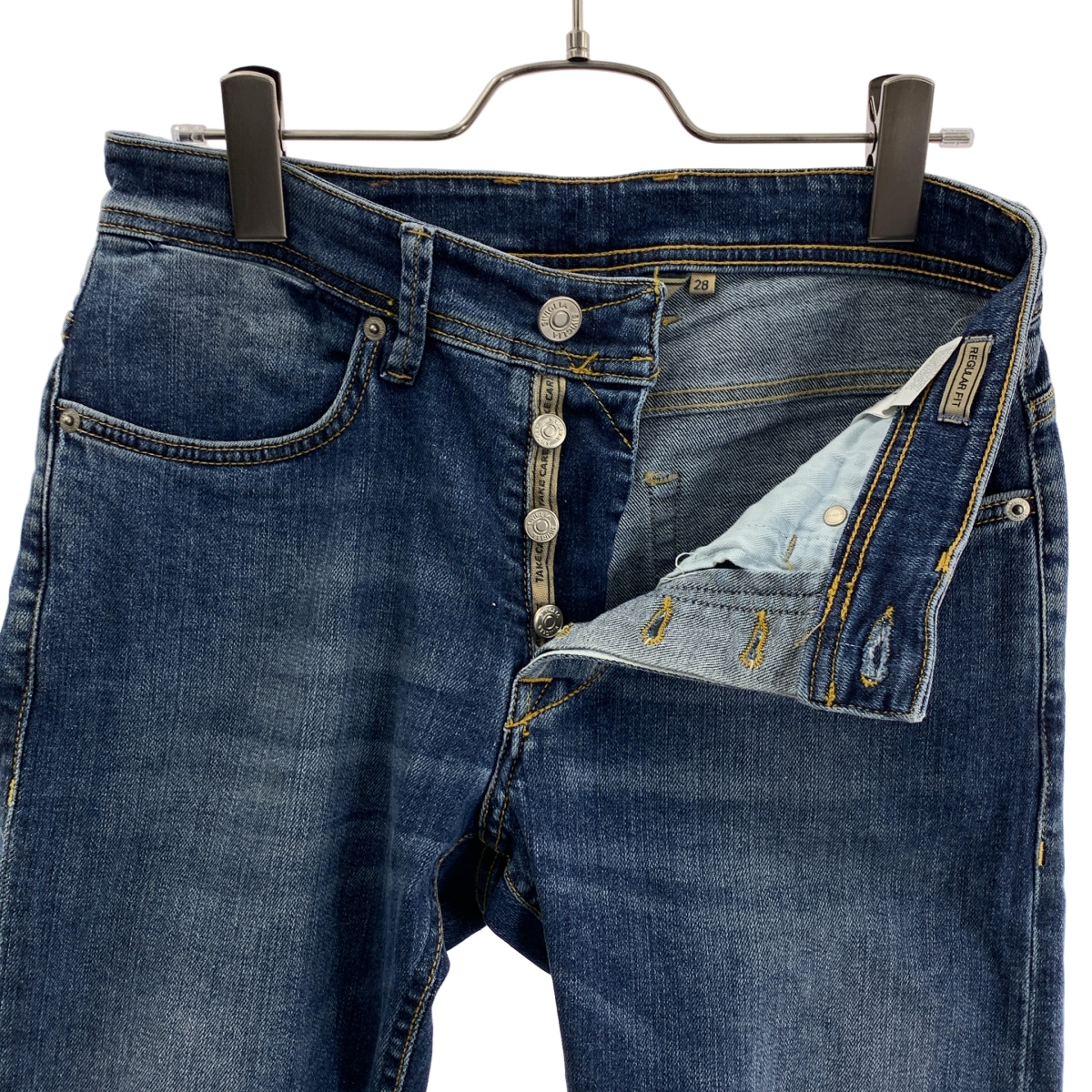 SIVIGLIA / シビリア REGULAR FIT / DENIM Core / ロゴレザーパッチ デニムパンツ