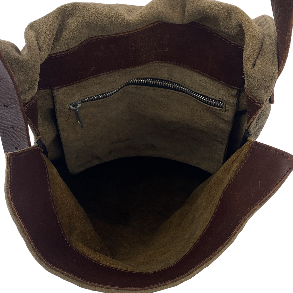 Martin Margiela / マルタンマルジェラ アーティザナル スエード フラップ ショルダーバッグ