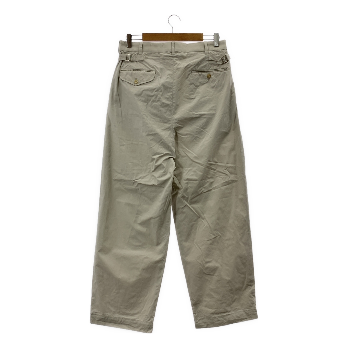 A.PRESSE / アプレッセ High Density Weather Cloth Trousers / 2タック ワイド スラックス パンツ