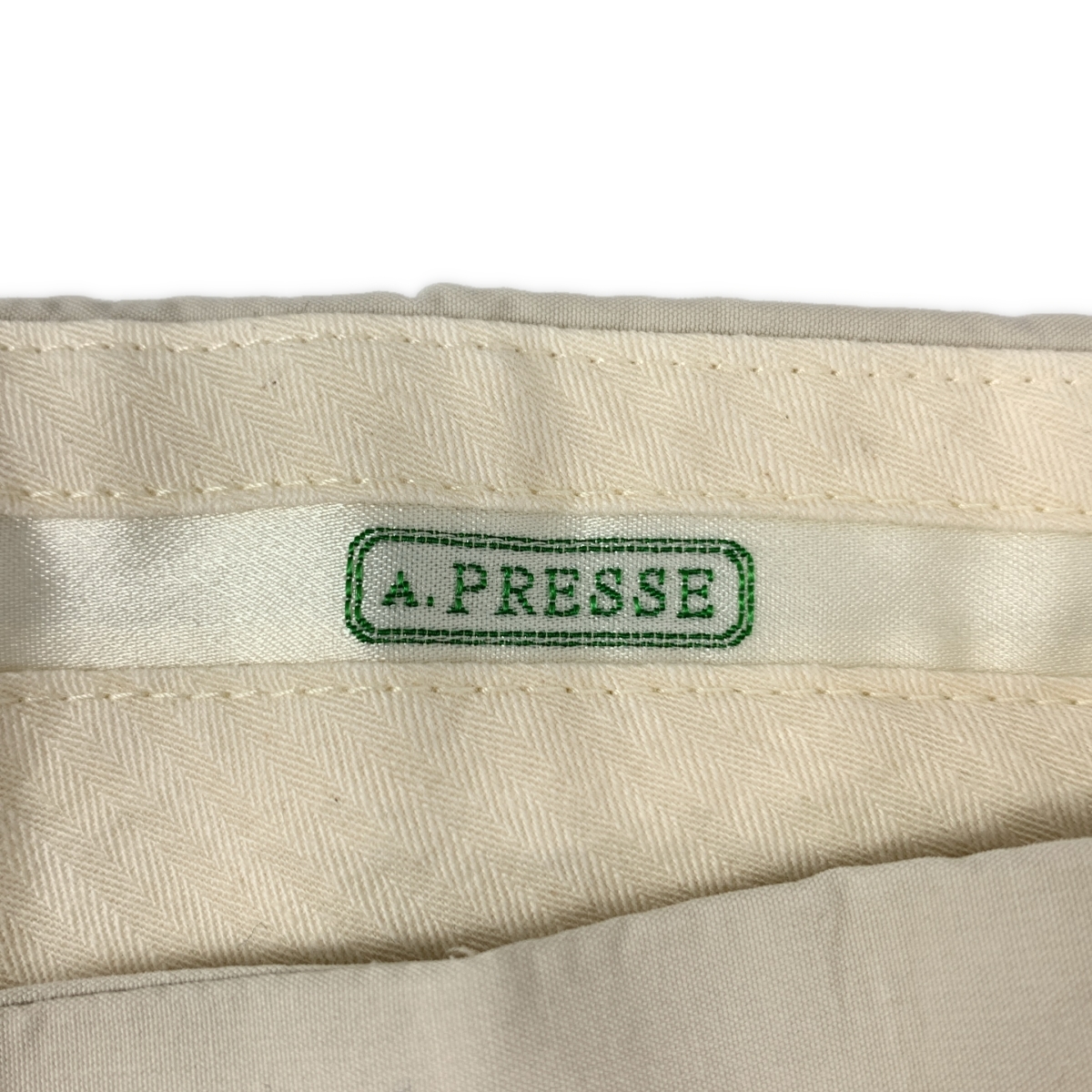 A.PRESSE / アプレッセ High Density Weather Cloth Trousers / 2タック ワイド スラックス パンツ