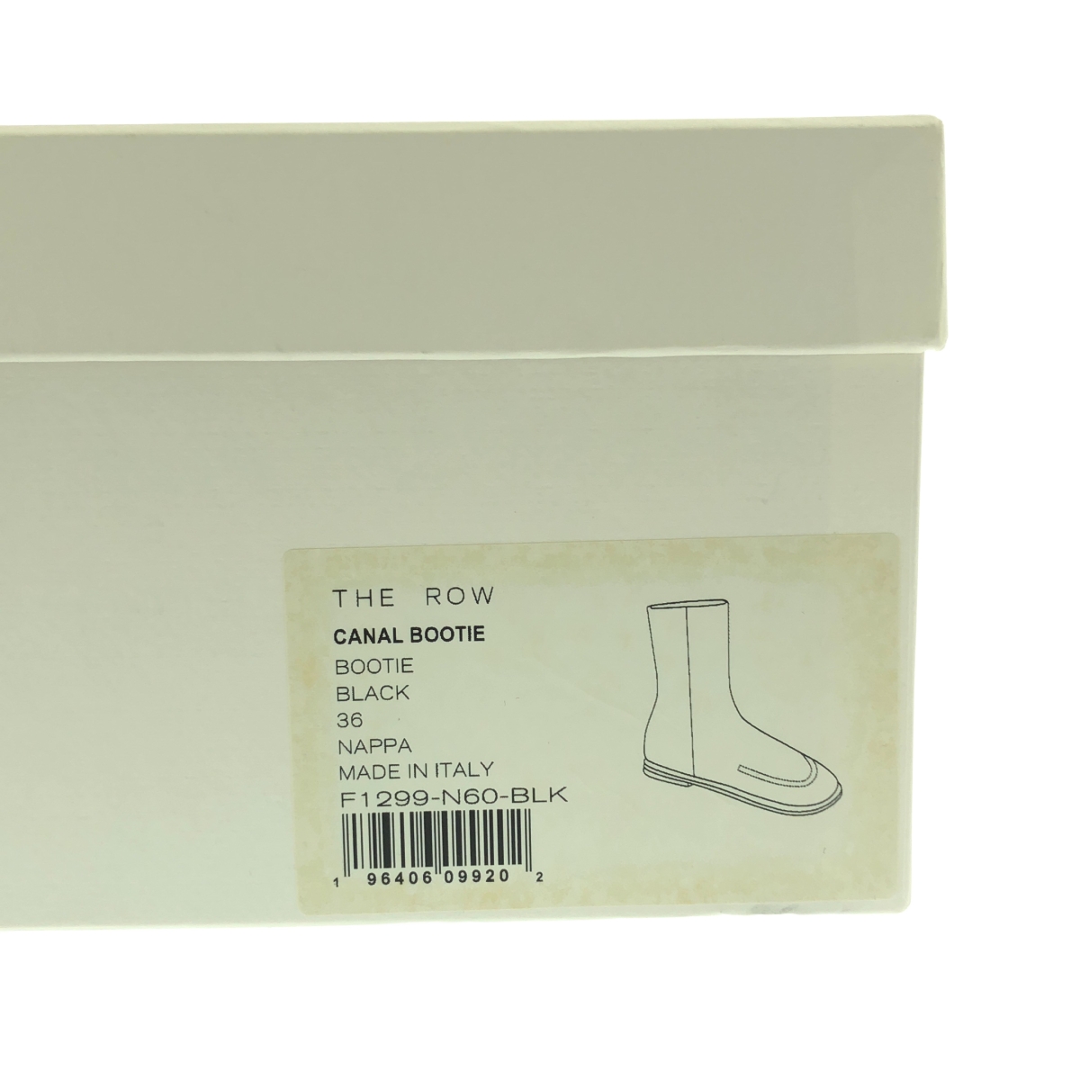 THE ROW / ザロウ CANAL BOOTIE ナッパレザー サイドジップ ブーツ