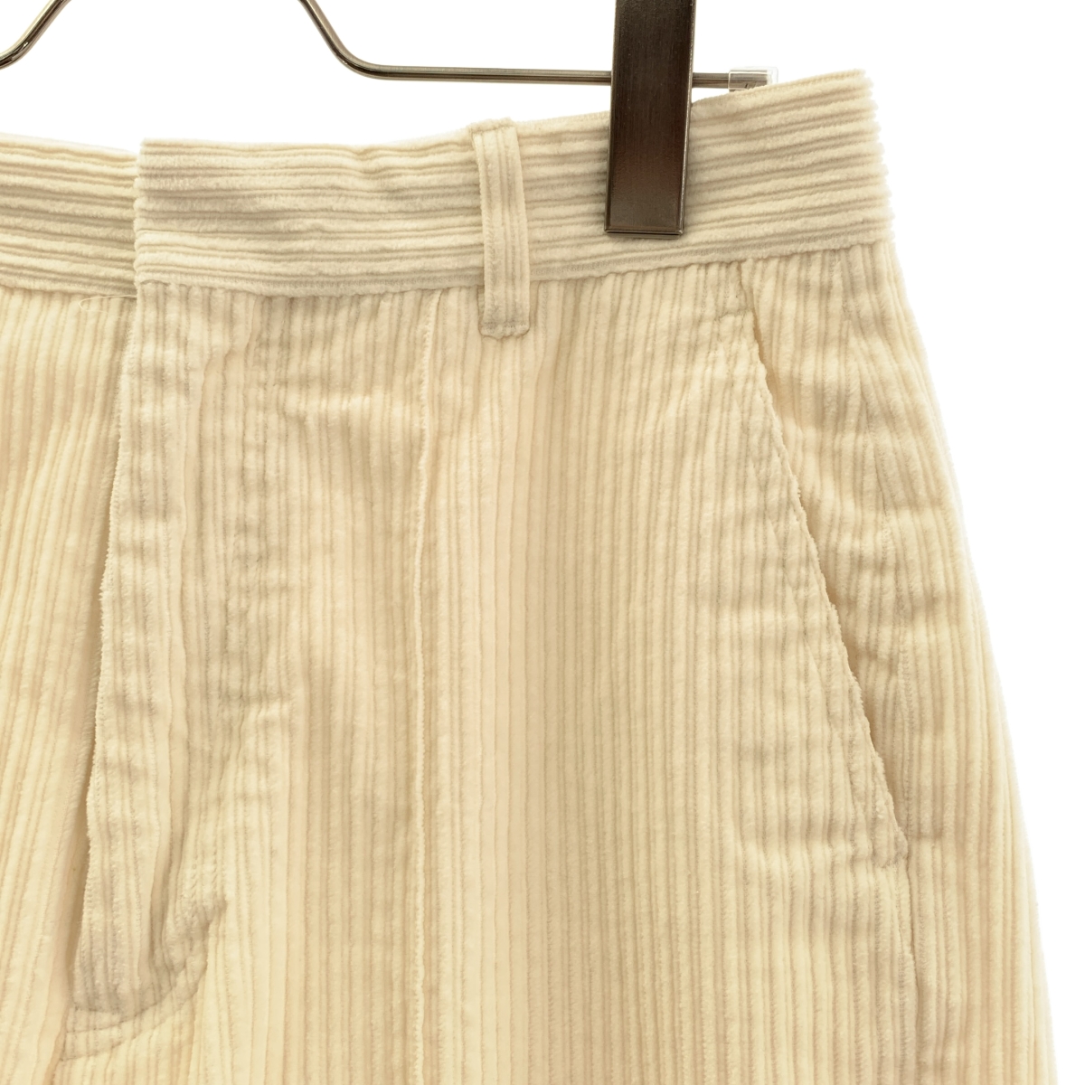 Drawer / ドゥロワー WINTER1 コーデュロイ フロントステッチ ワイドパンツ