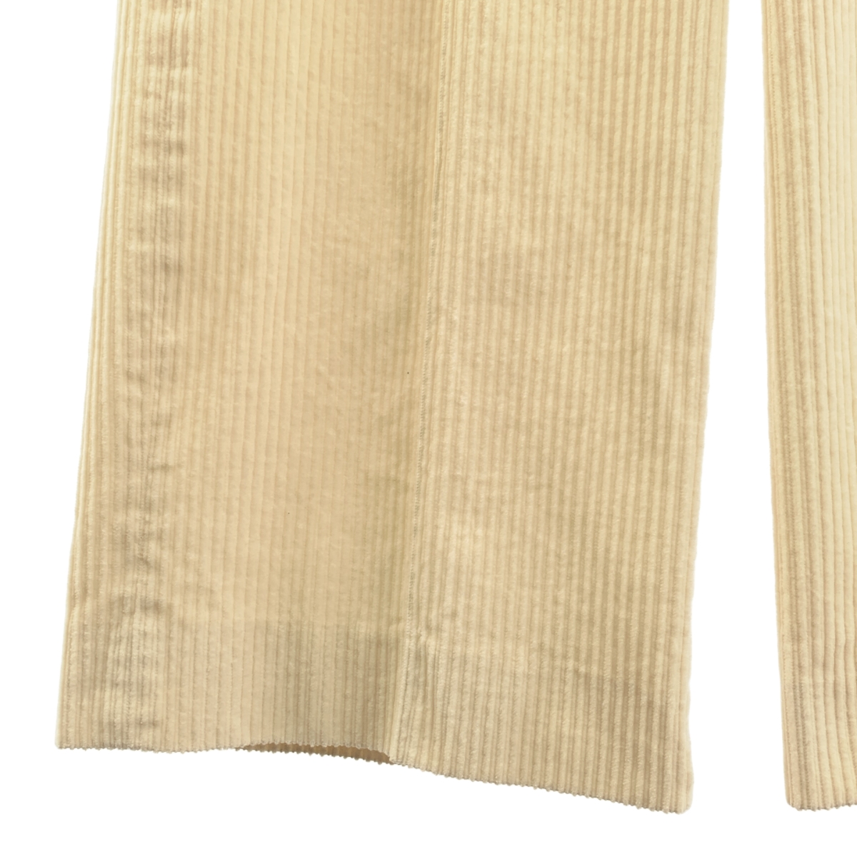 Drawer / ドゥロワー WINTER1 コーデュロイ フロントステッチ ワイドパンツ