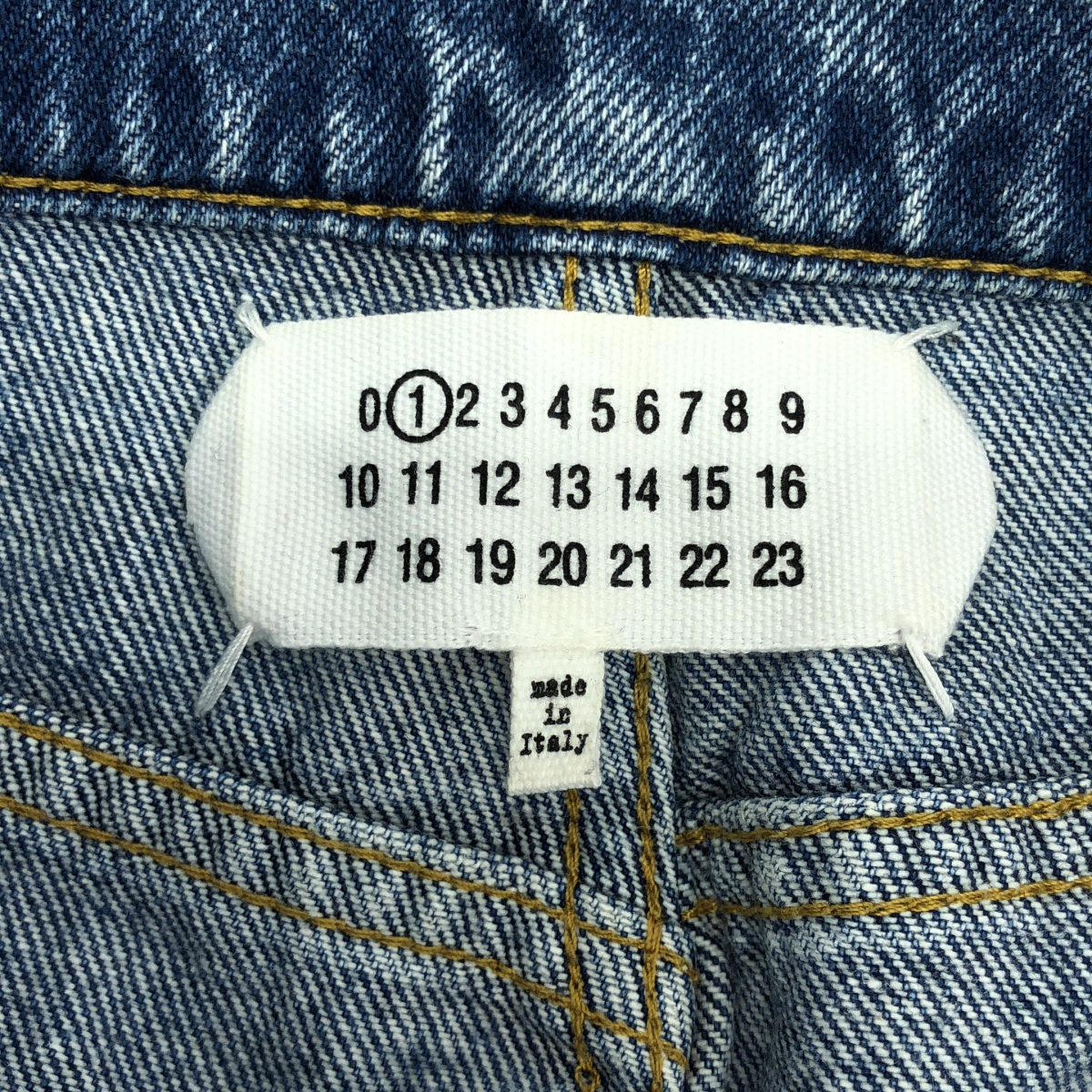 Maison Margiela / メゾンマルジェラ スラッシュディティール カットオフ デニムパンツ