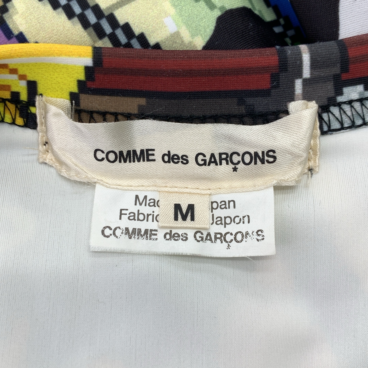 COMME des GARCONS / コムデギャルソン ポリエステル 総柄 プリント カットソー ワンピース