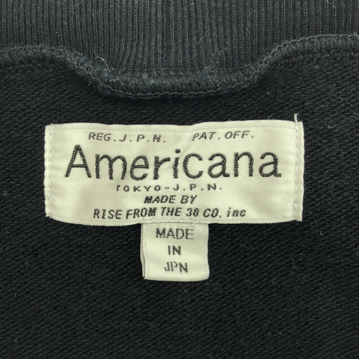 Americana / アメリカーナ Deuxieme Classe取扱 カレッジロゴ プリント ラグラン スウェット