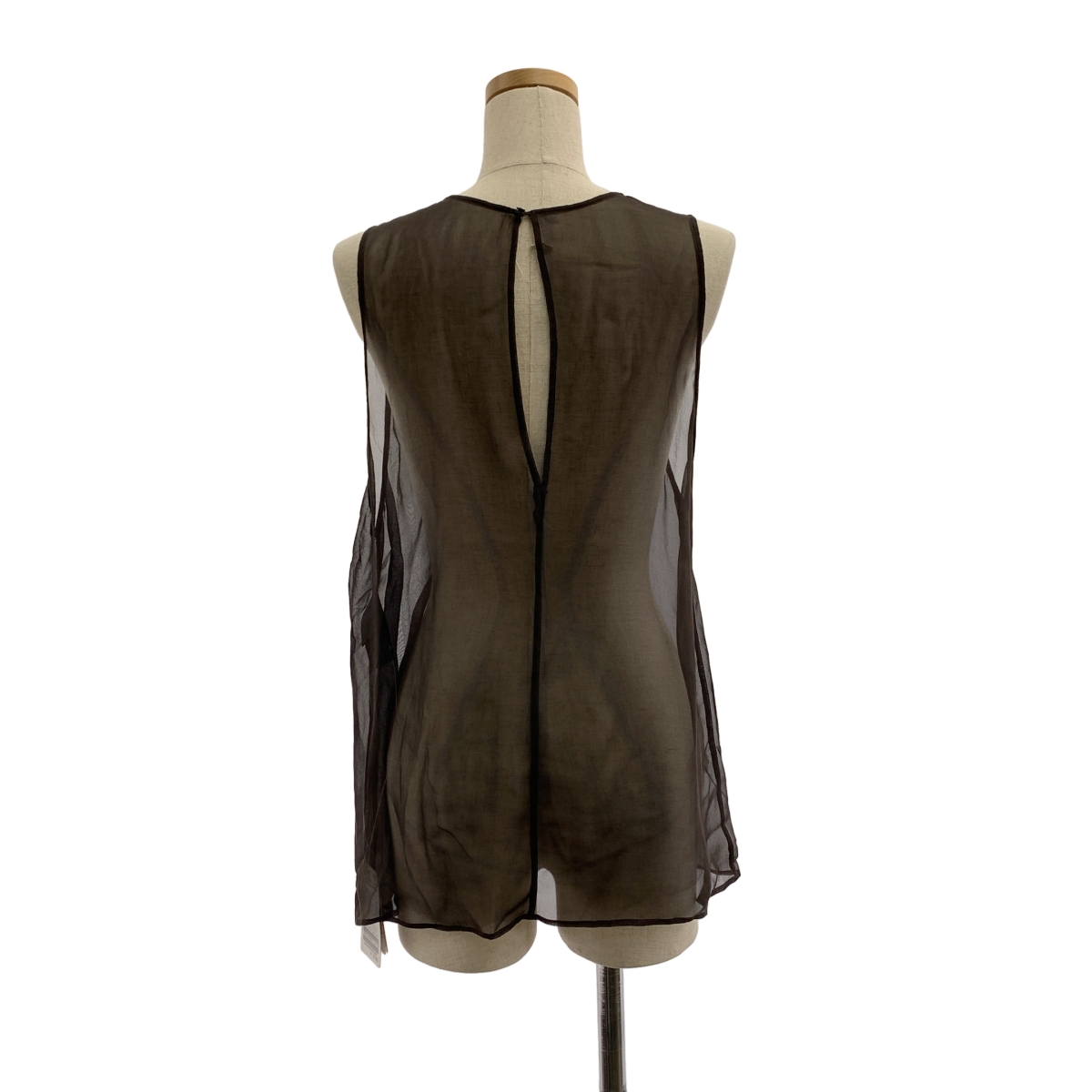 Deuxieme Classe / ドゥーズィエムクラス SILK SHEER CAMITANK / シルク ノースリーブ ロングブラウス