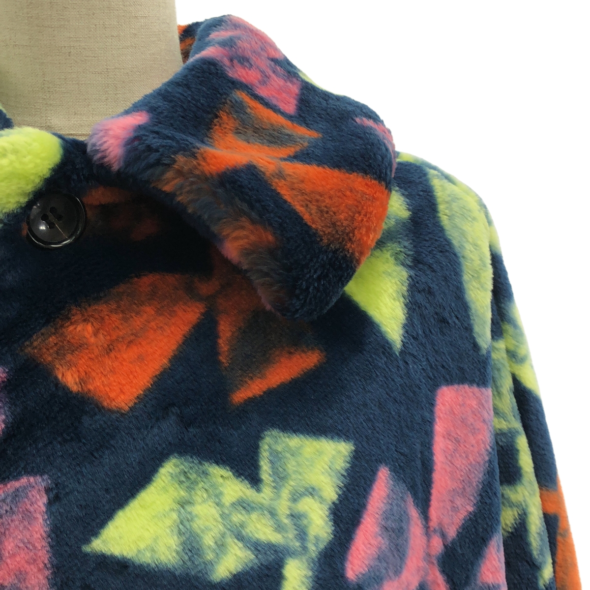 COMME des GARCONS / コムデギャルソン ポリエステル ファー オーバーシルエット コート / 総裏地