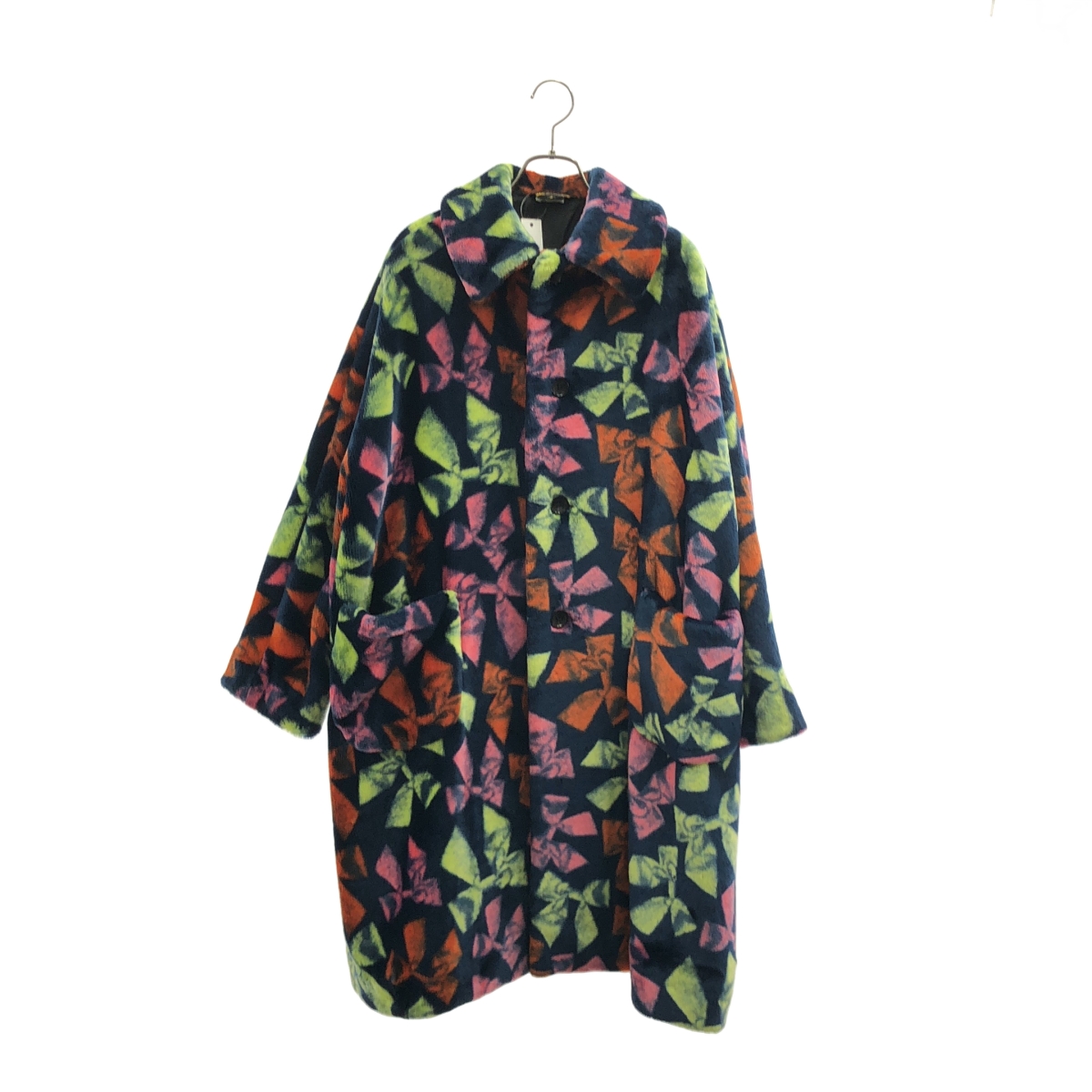 COMME des GARCONS / コムデギャルソン ポリエステル ファー オーバーシルエット コート / 総裏地