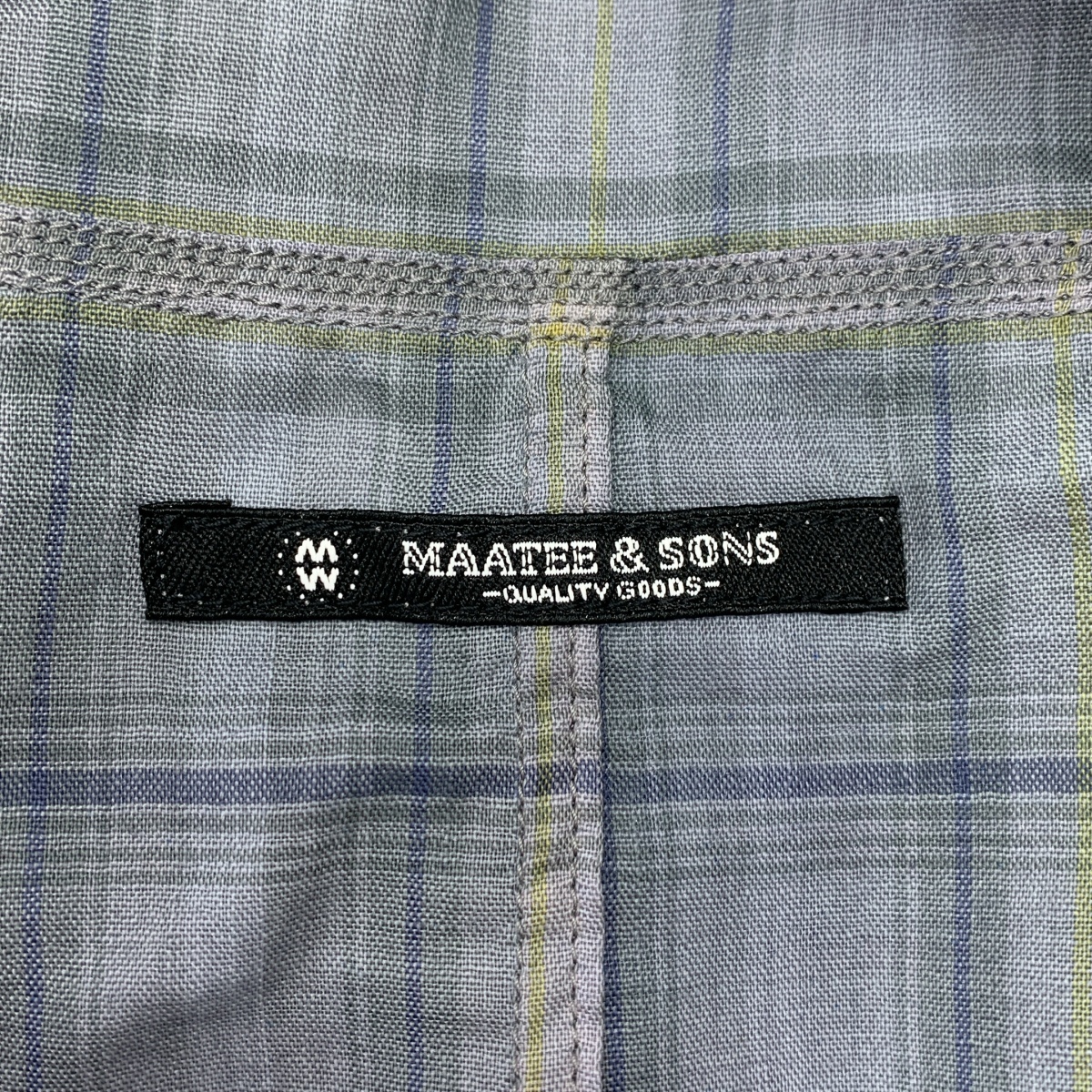 MAATEE&SONS / マーティー&サンズ 折って折って SHIRTS JACKET(H WOOL) チェック ウール シャツジャケット