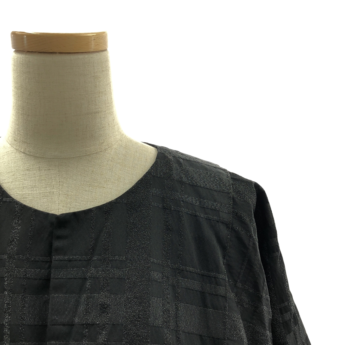 COMME des GARCONS COMME des GARCONS / コムコム ポリエステル 製品加工 リボン装飾 ノーカラー オーバー ジャケット