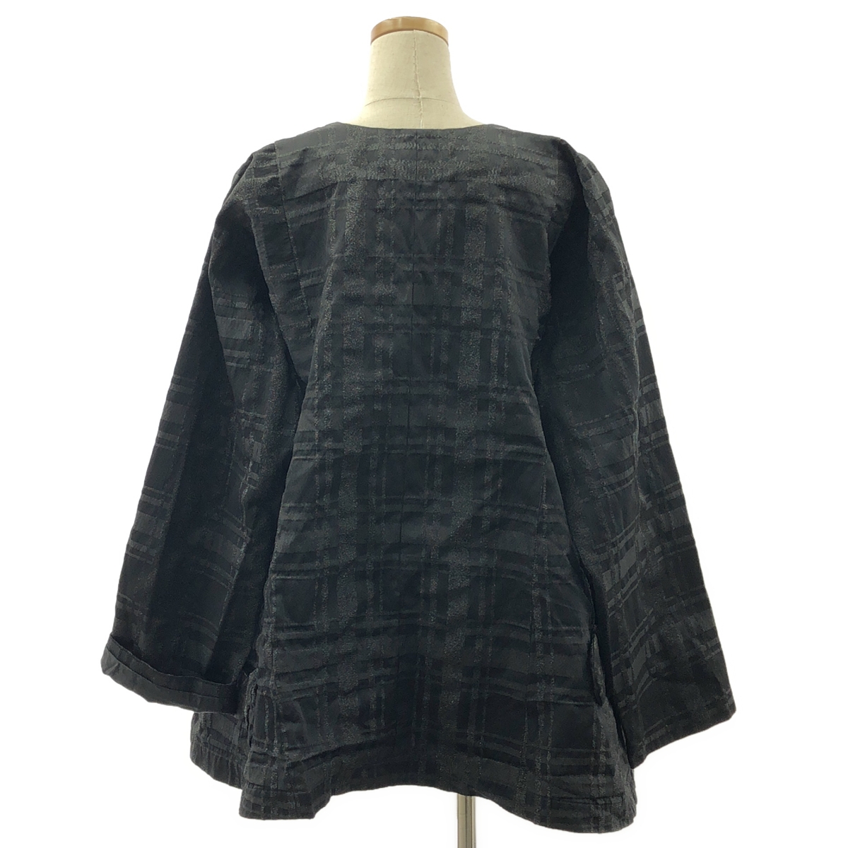 COMME des GARCONS COMME des GARCONS / コムコム ポリエステル 製品加工 リボン装飾 ノーカラー オーバー ジャケット