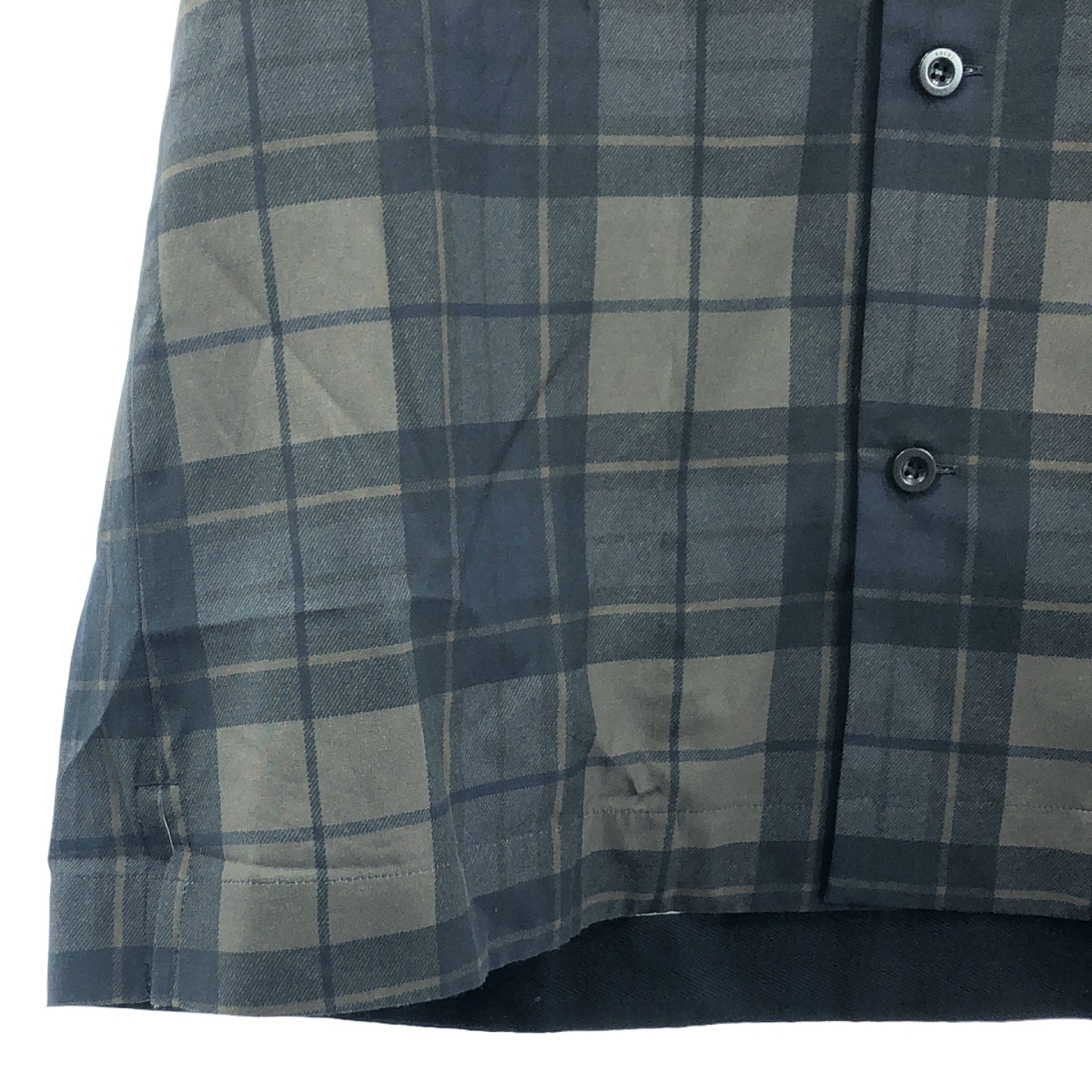 sacai / サカイ Plaid Print Shirt オープンカラー チェックプリント 半袖 シャツ