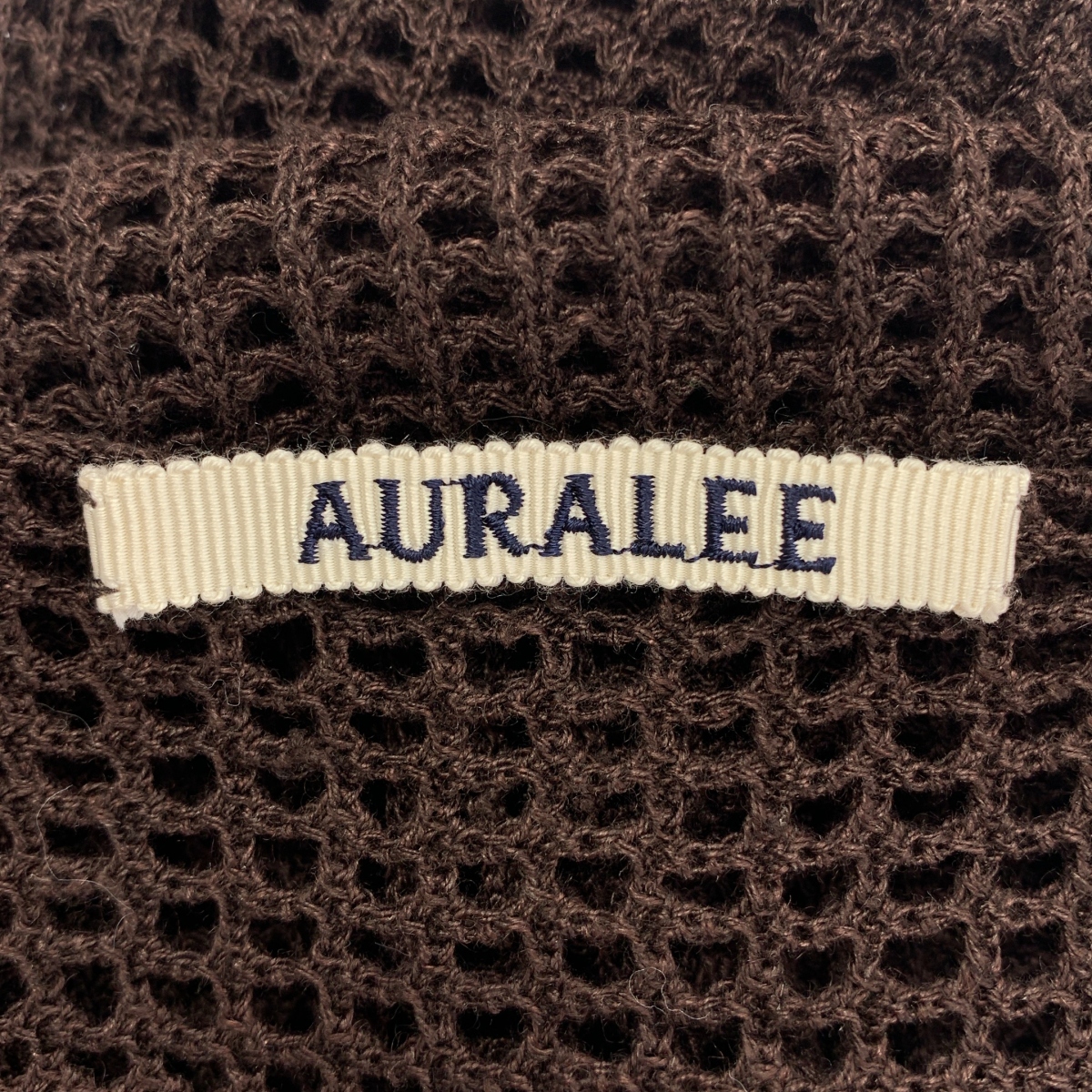 AURALEE / オーラリー SUPER HARD TWIST LINEN MESH KNIT ONE-PIECE メッシュ ワンピース