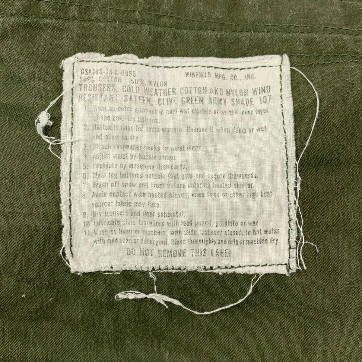 VINTAGE / ヴィンテージ古着 WINFIELD 社製 ミリタリー カーゴパンツ