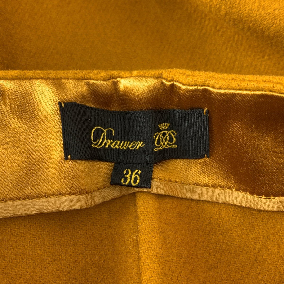 Drawer / ドゥロワー ウール サイドジップ ワイドパンツ