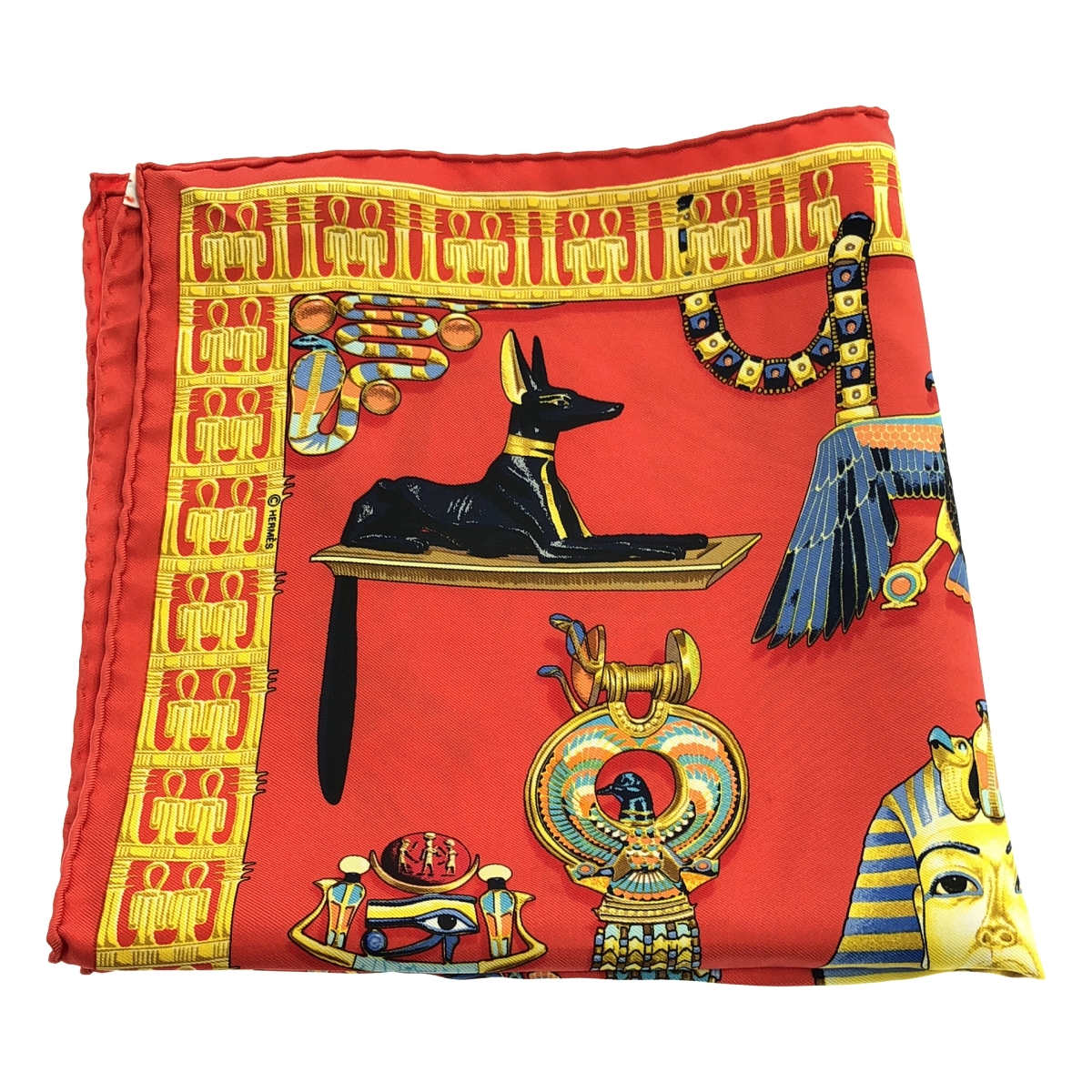 HERMES / エルメス TUTANKHAMUN / カレ ツタンカーメン シルク スカーフ