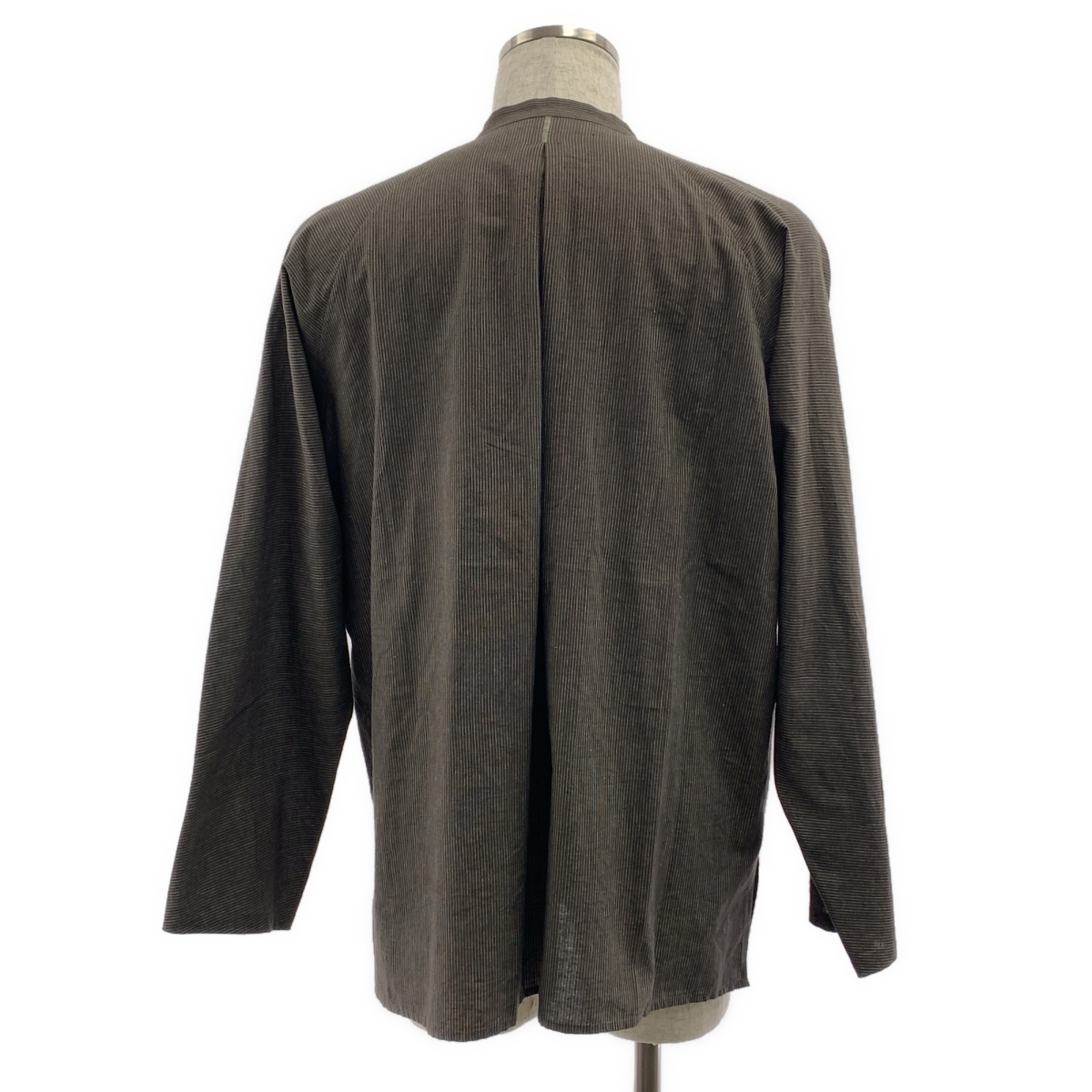 Babaghuri Jurgen Lehl / ババグーリヨーガンレール ストライプ オーバーシルエット バンドカラー シャツ