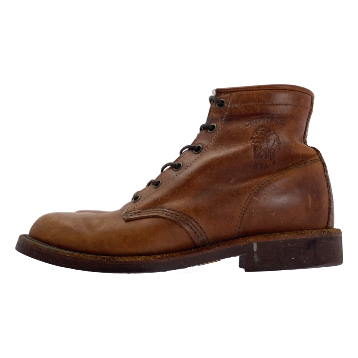 CHIPPEWA / チペワ プレーントゥ レースアップ レザー ブーツ