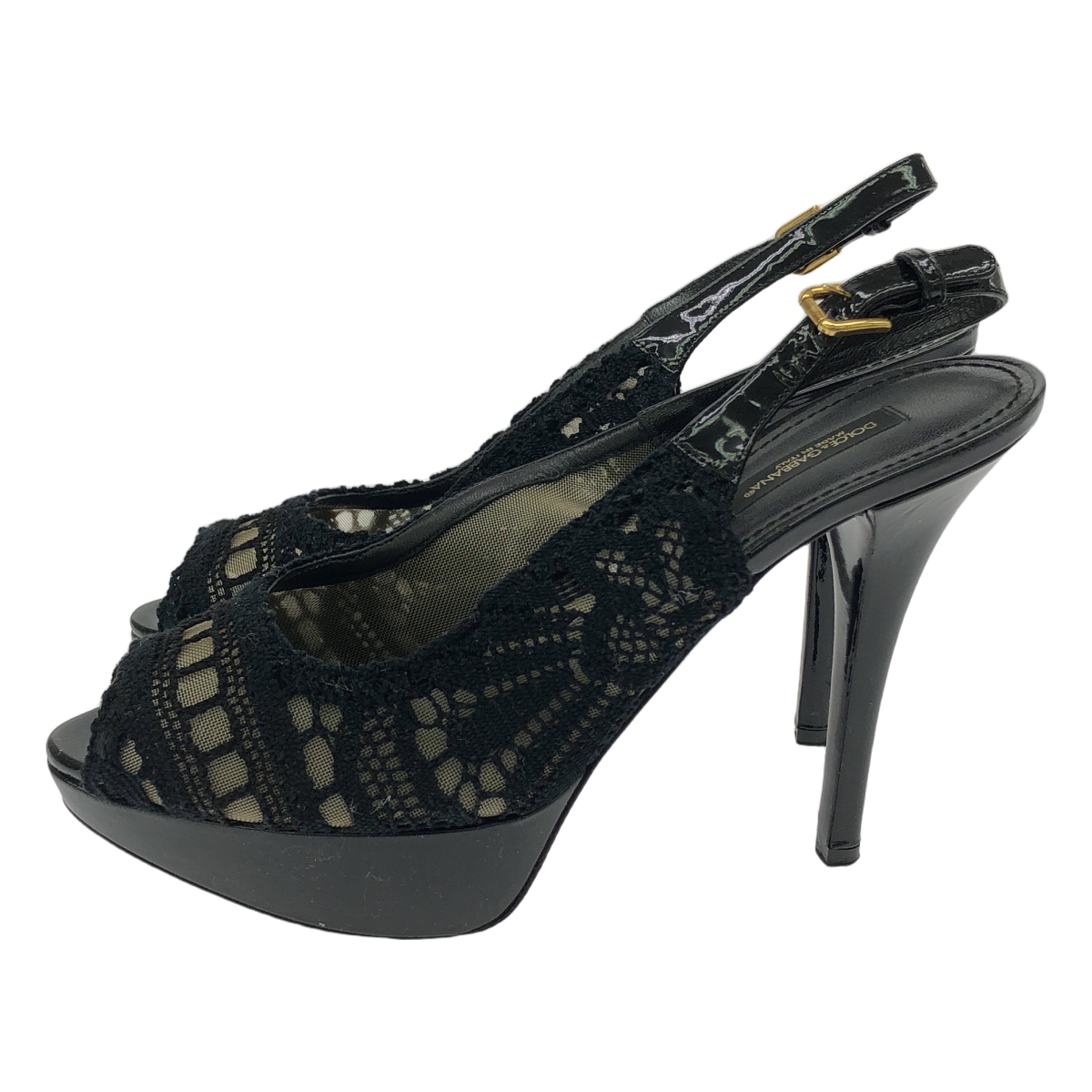 DOLCE＆GABBANA / ドルチェ＆ガッバーナドルガバ レース厚底サンダル